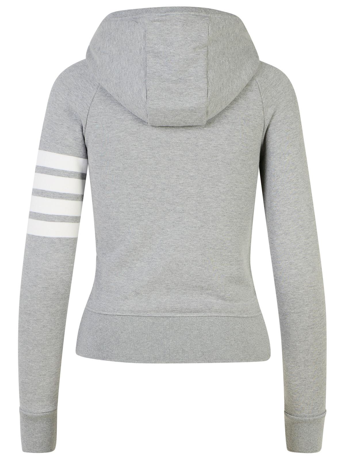 Thom Browne '4-Bar' Grey Cotton Sweater Women THOM BROWNE