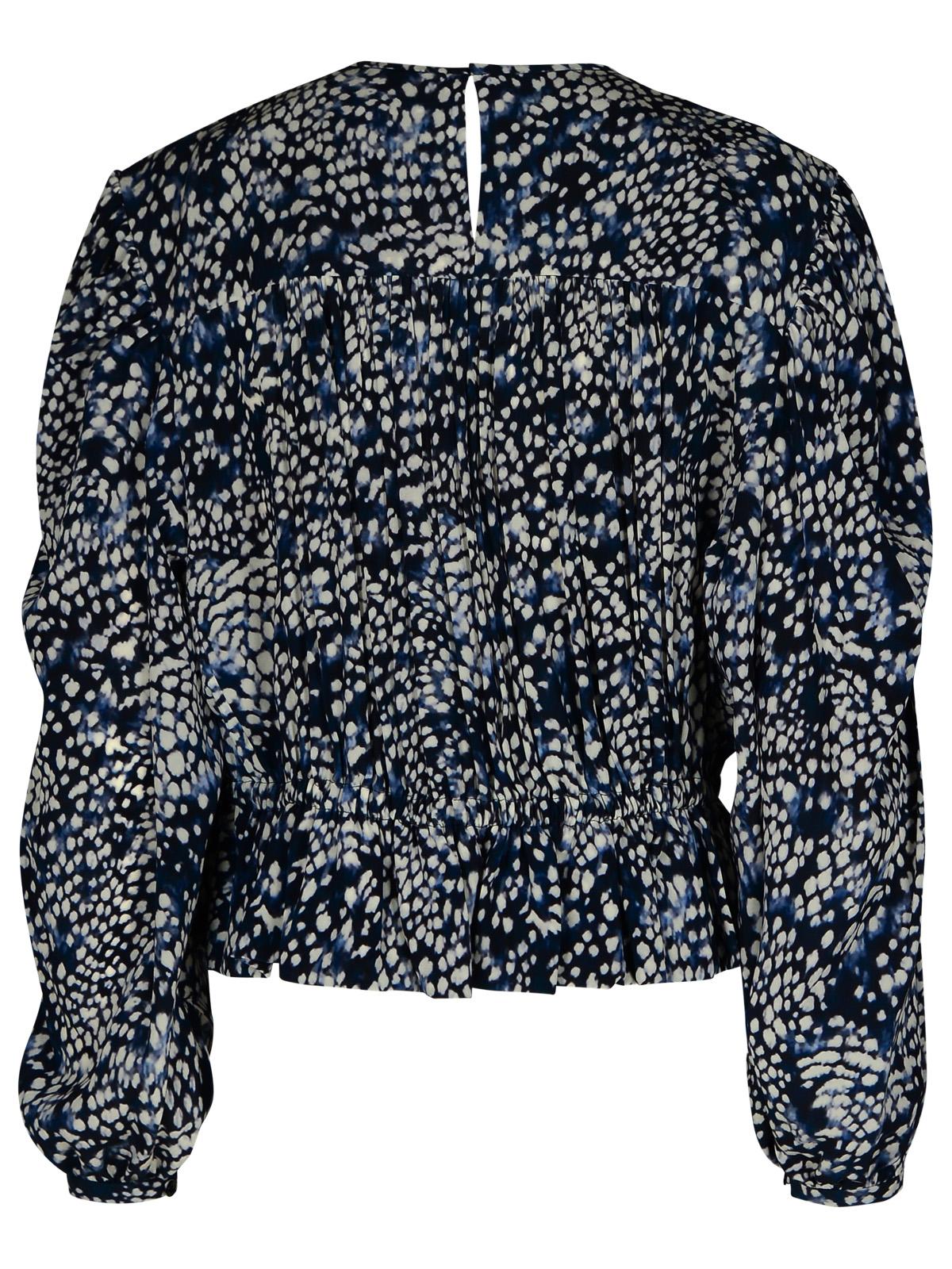 Isabel Marant 'Gelina' Blue Silk Blend Blouse Women ISABEL MARANT