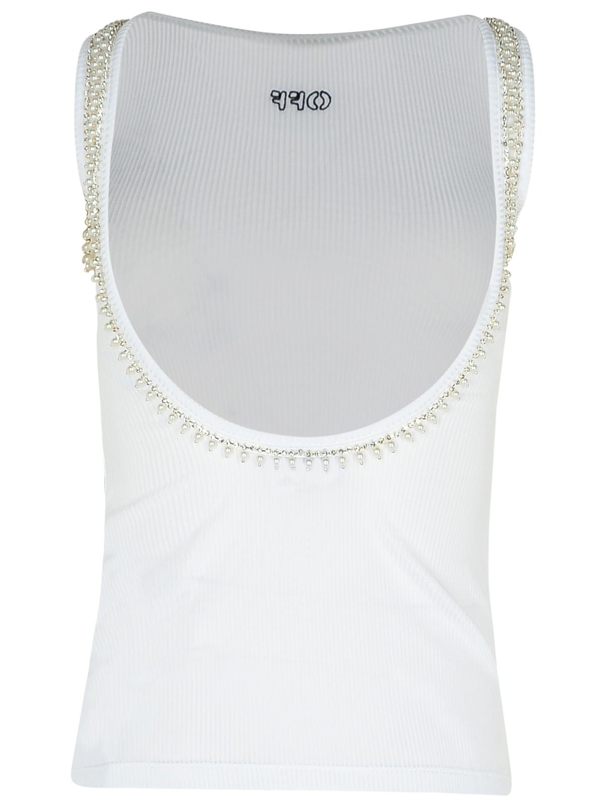 Off-White White Viscose Tank Top Women OFF-WHITE
