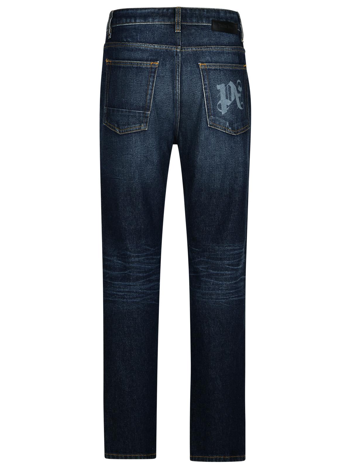 Palm Angels Blue Denim Jeans Men PALM ANGELS
