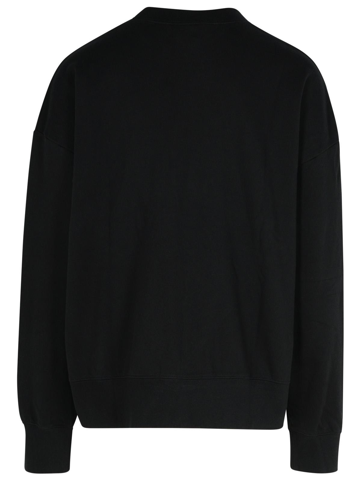 Palm Angels Black Cotton Sweatshirt Men PALM ANGELS