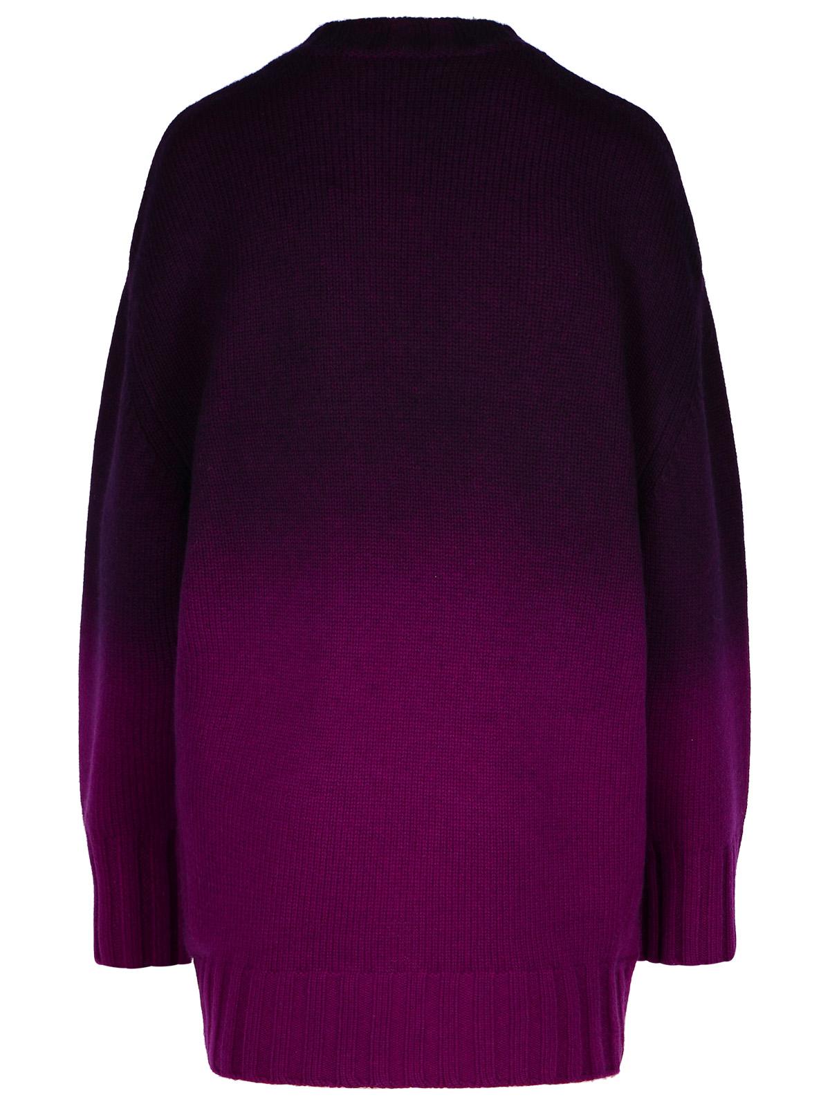 The Attico Purple Wool Blend Mini Dress Women THE ATTICO