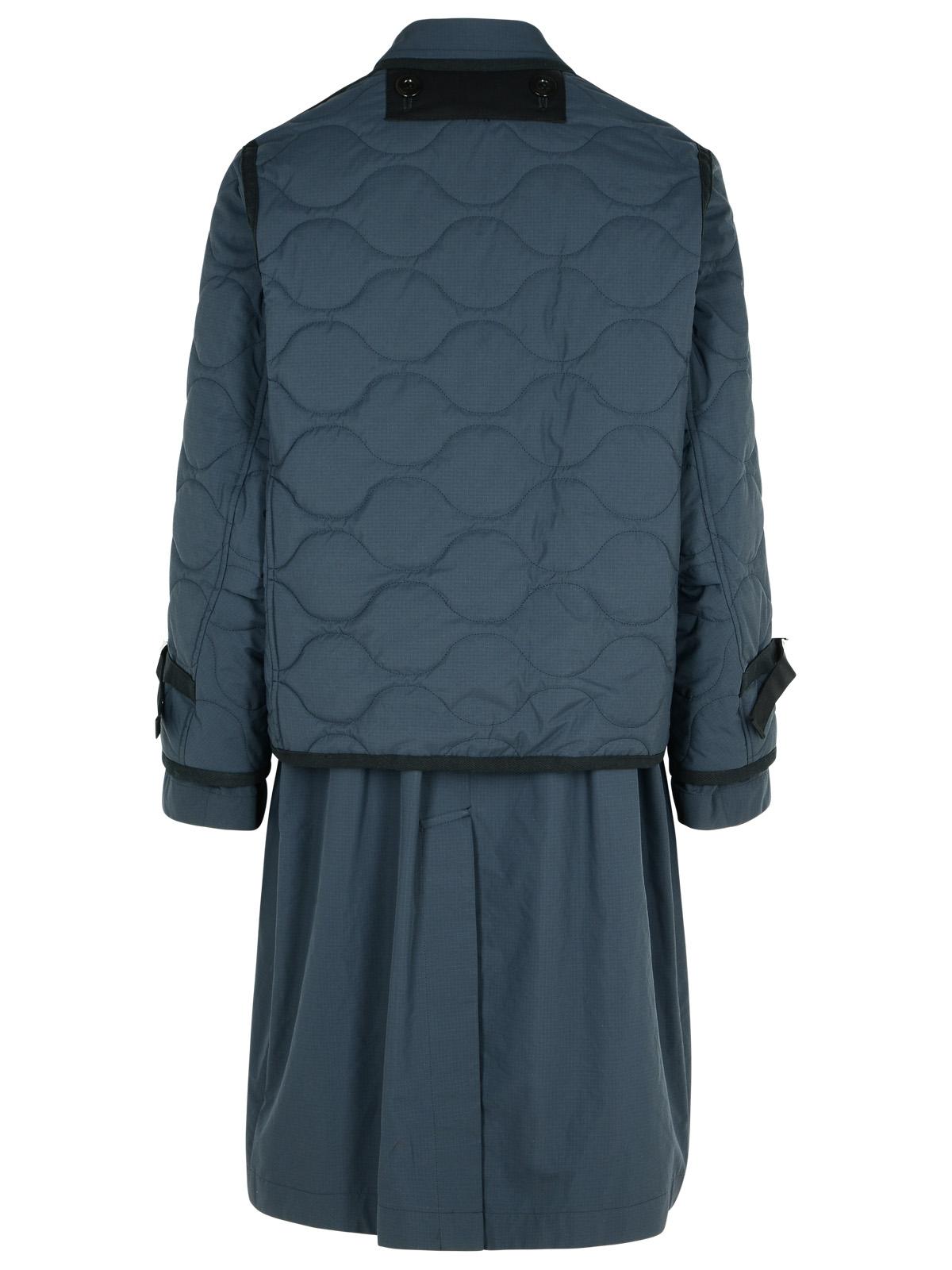 Sacai 'Quilted' Navy Polyester Parka Men SACAI