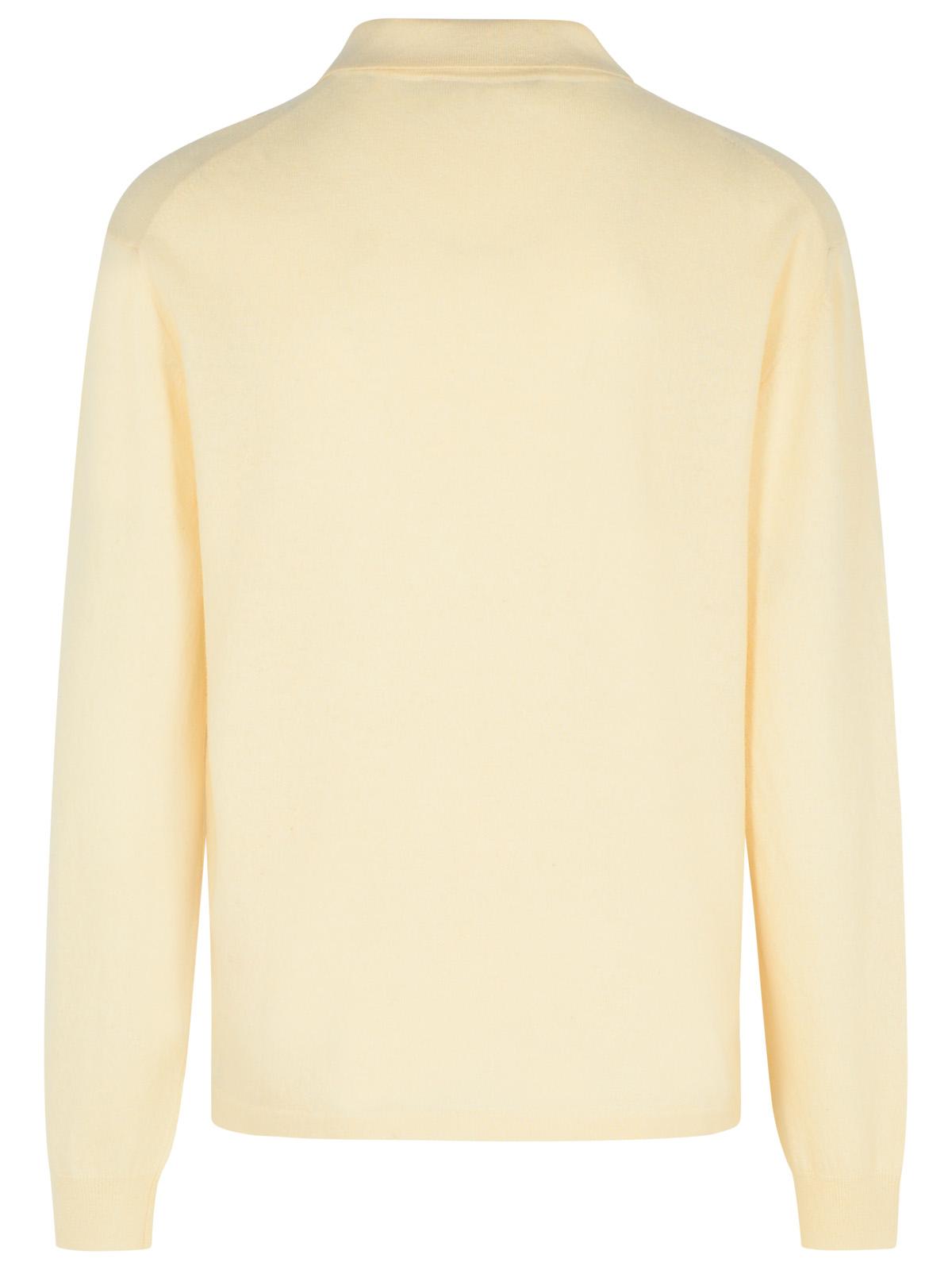 Marni Ivory Virgin Wool Polo Shirt Men MARNI