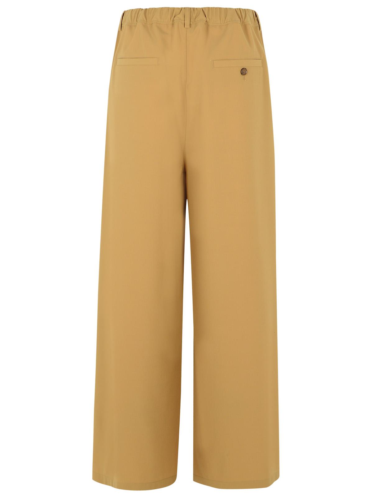 Marni Beige Virgin Wool Blend Trousers Men MARNI