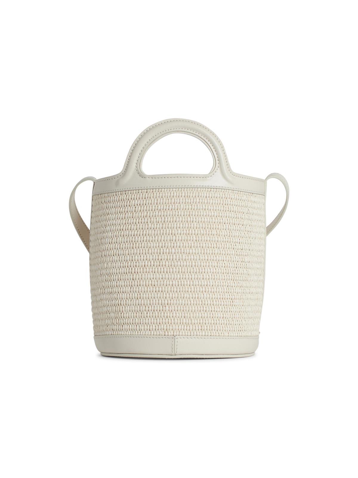 Marni 'Tropicalia' White Leather Blend Bag Women MARNI