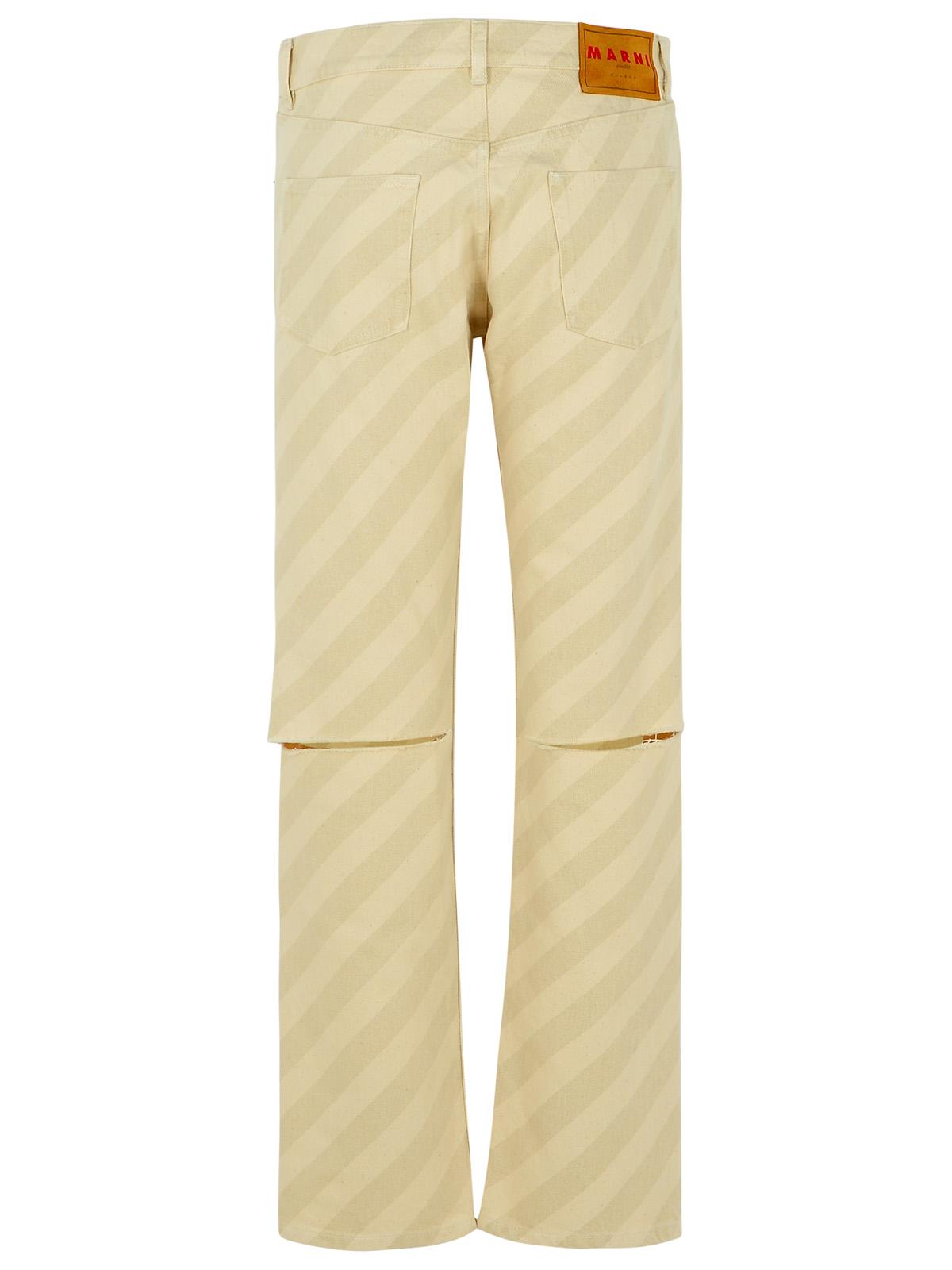 Marni Beige Cotton Jeans Women MARNI