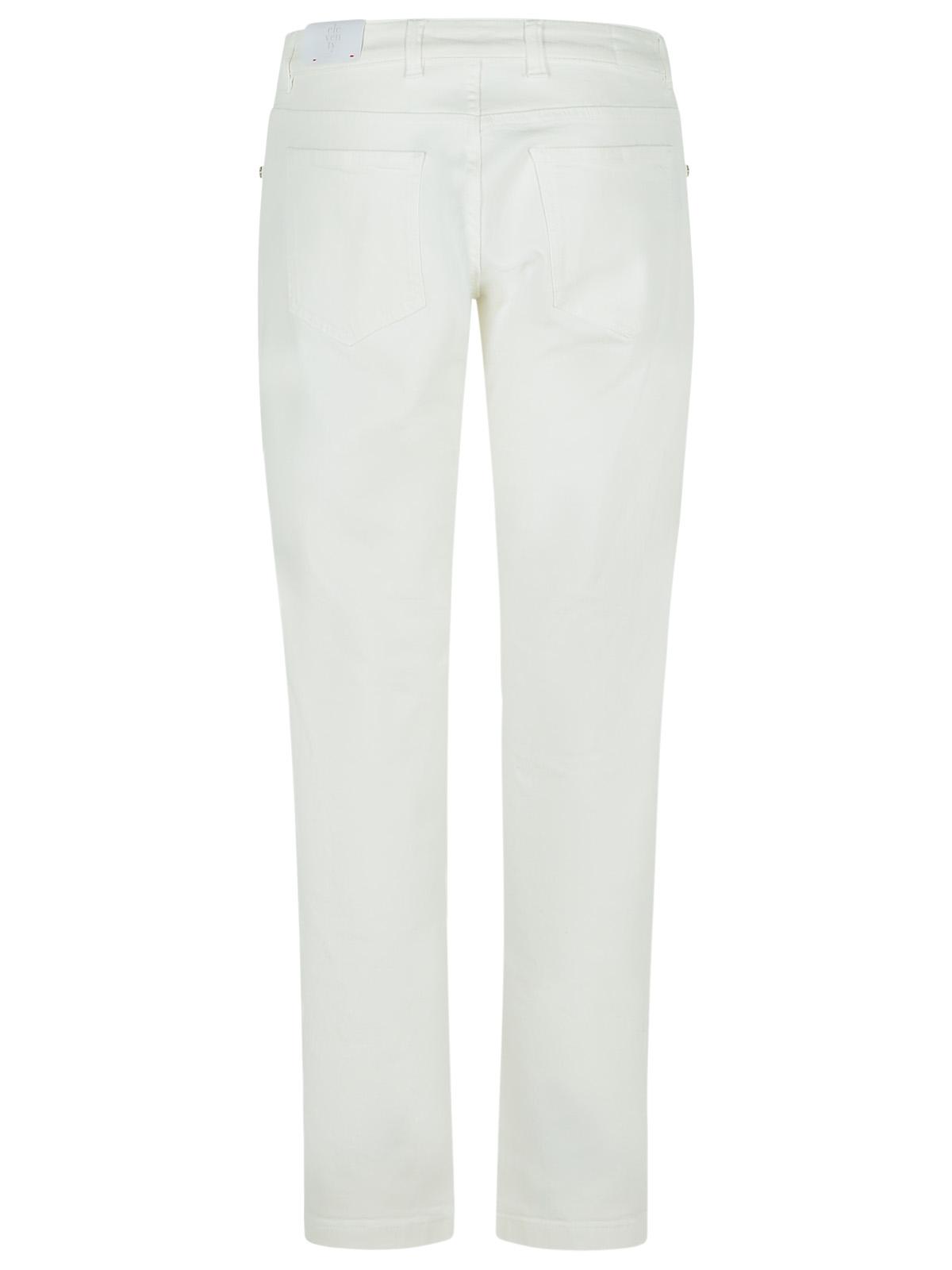 Eleventy White Cotton Pants Men ELEVENTY