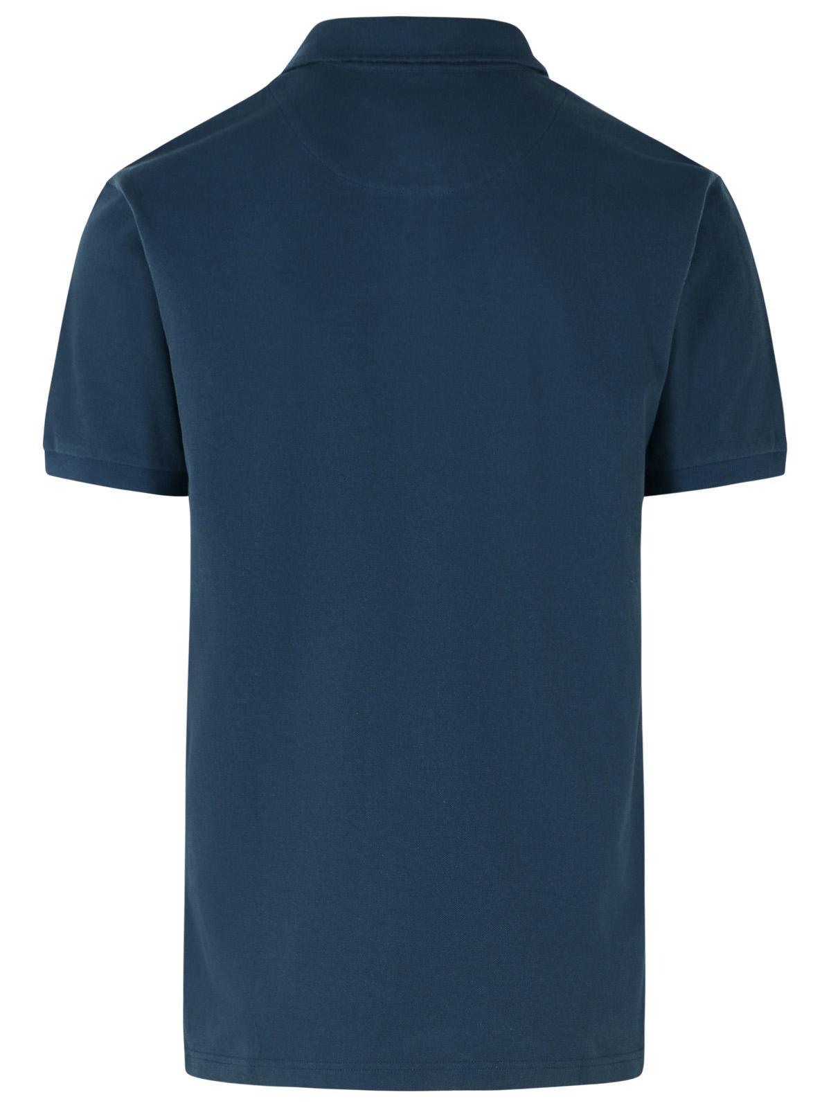 Etro 'Roma' Navy Cotton Polo Shirt Men ETRO