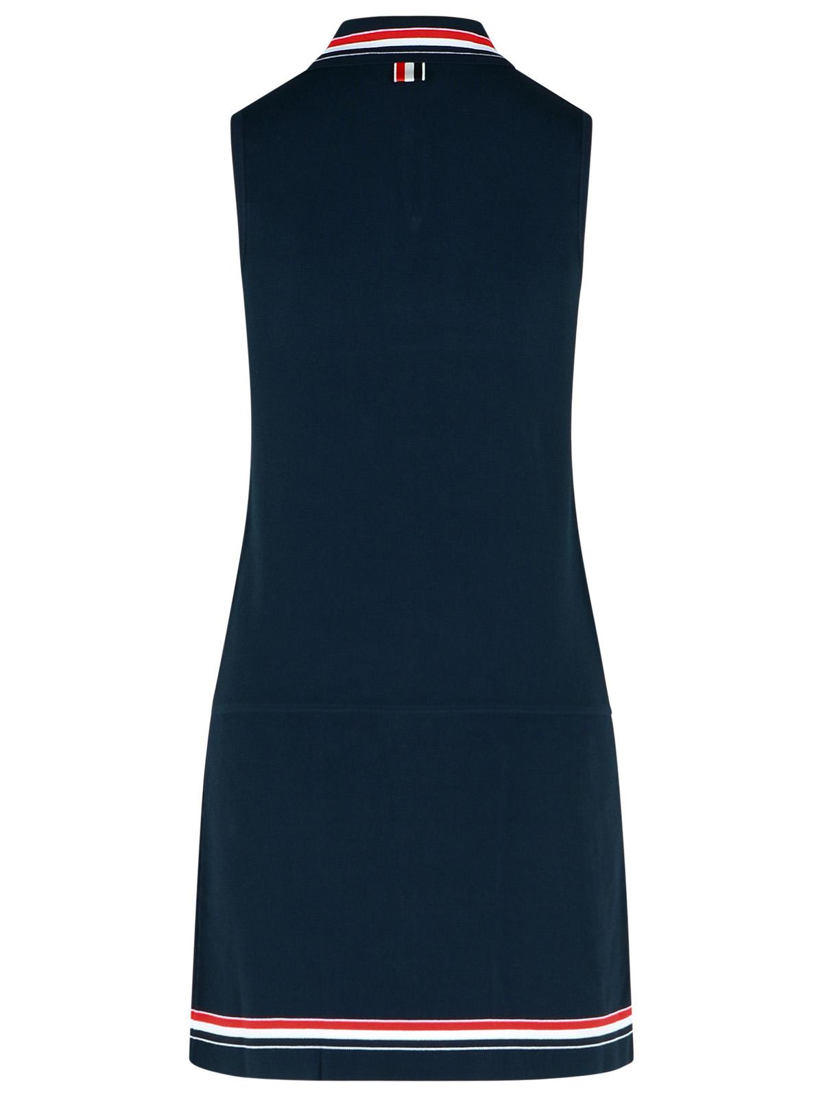 Thom Browne 'Tennis' Dress In Navy Viscose Blend Women THOM BROWNE