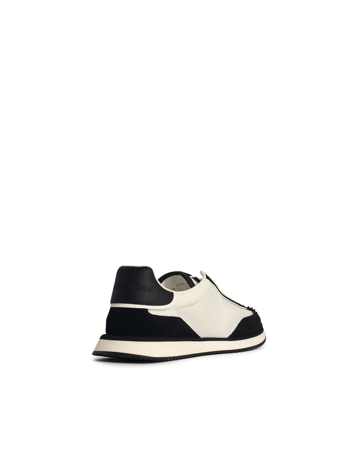 Dolce & Gabbana 'Cushion' White Leather Blend Sneakers Men DOLCE & GABBANA