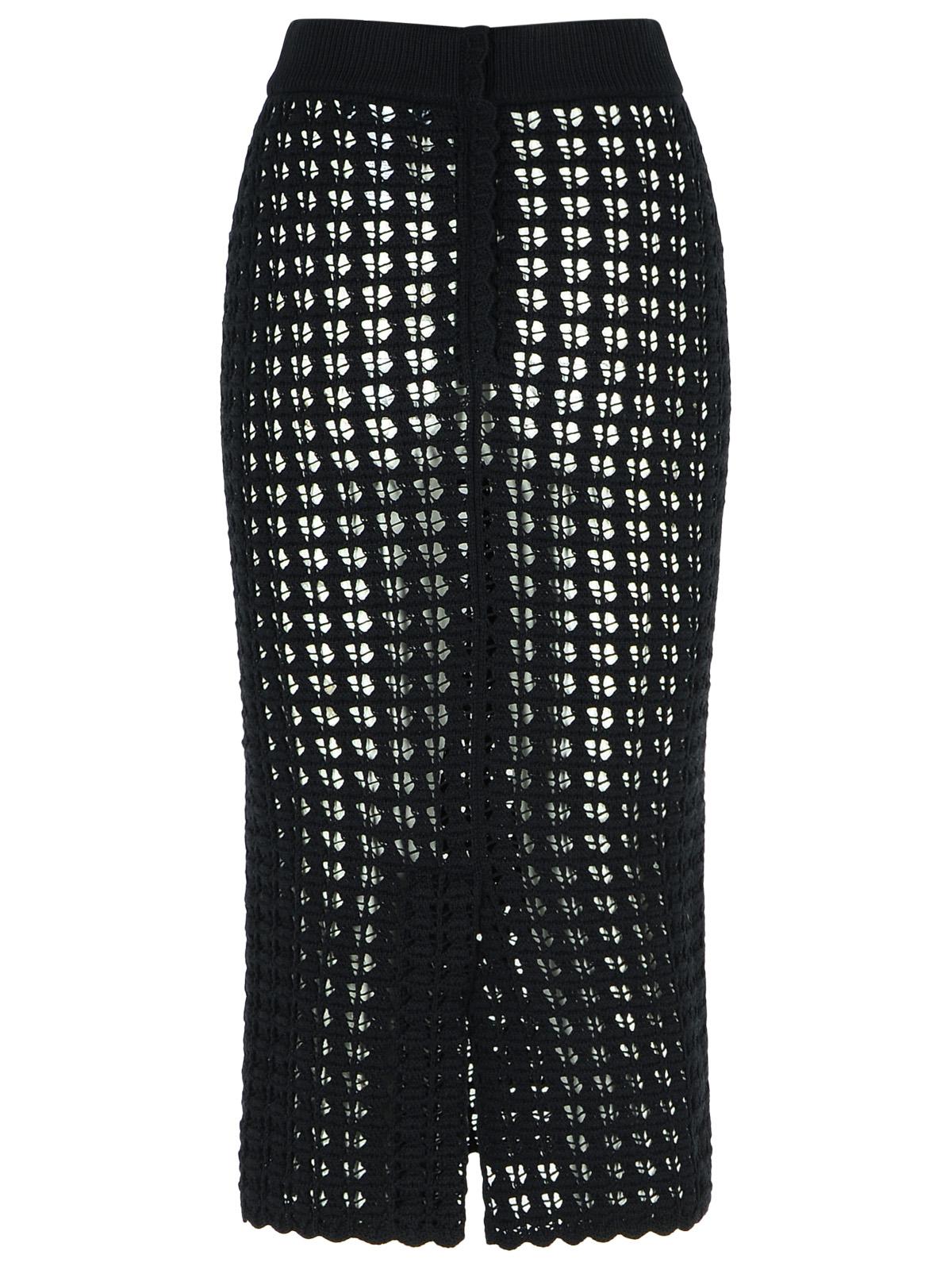 Dolce & Gabbana Black Virgin Wool Skirt Women DOLCE & GABBANA