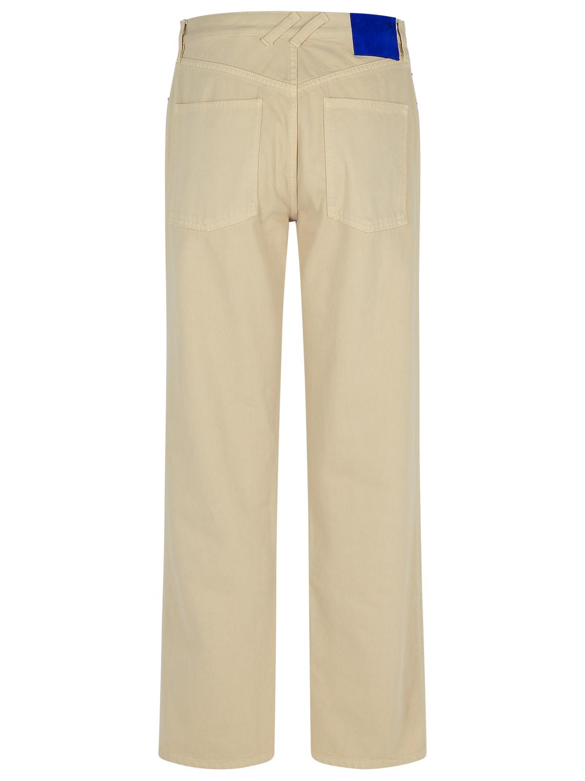 Burberry Cream Cotton Jeans Women BURBERRY