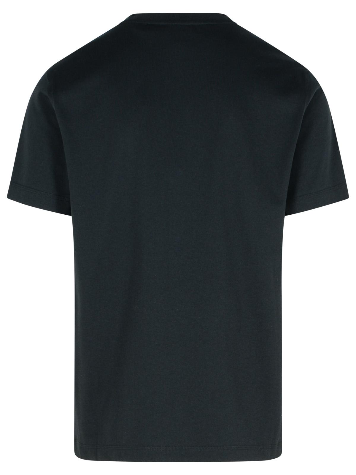 Burberry Black Cotton T-Shirt Men BURBERRY