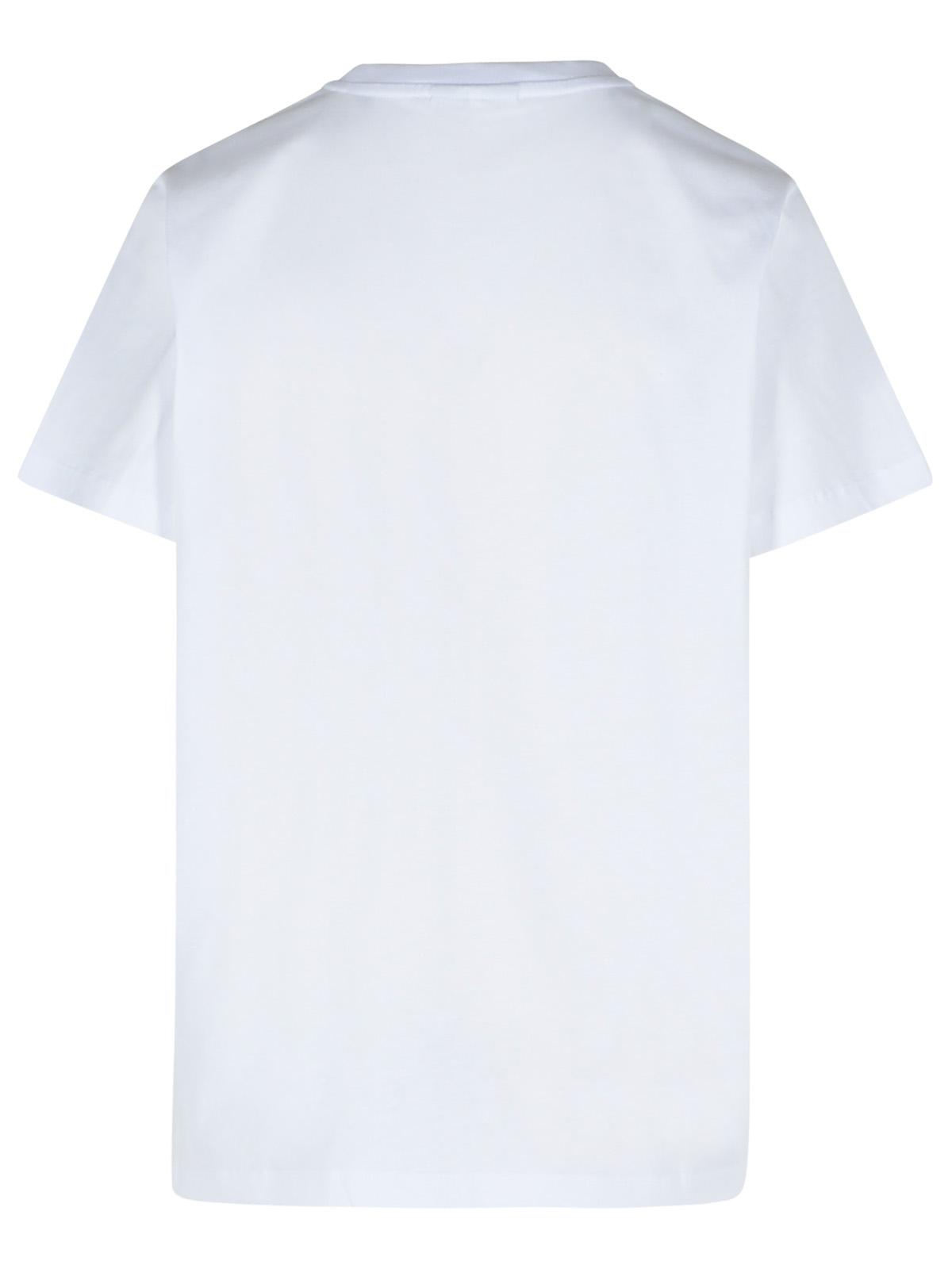 Ganni 'Leopard' White Cotton T-Shirt Women GANNI