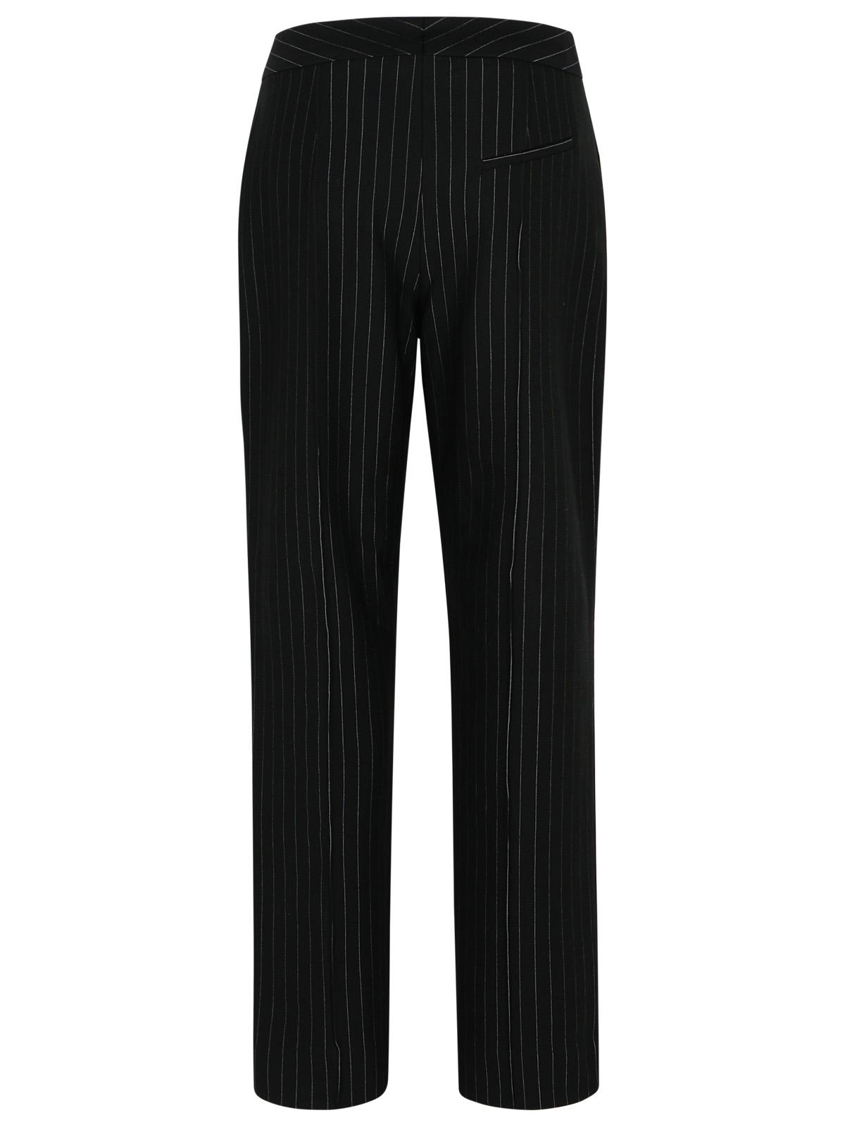 Ganni Black Viscose Blend Trousers Women GANNI