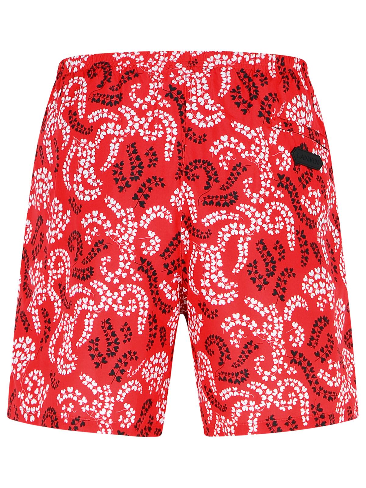 Lanvin Red Polyester Swimsuit Men LANVIN