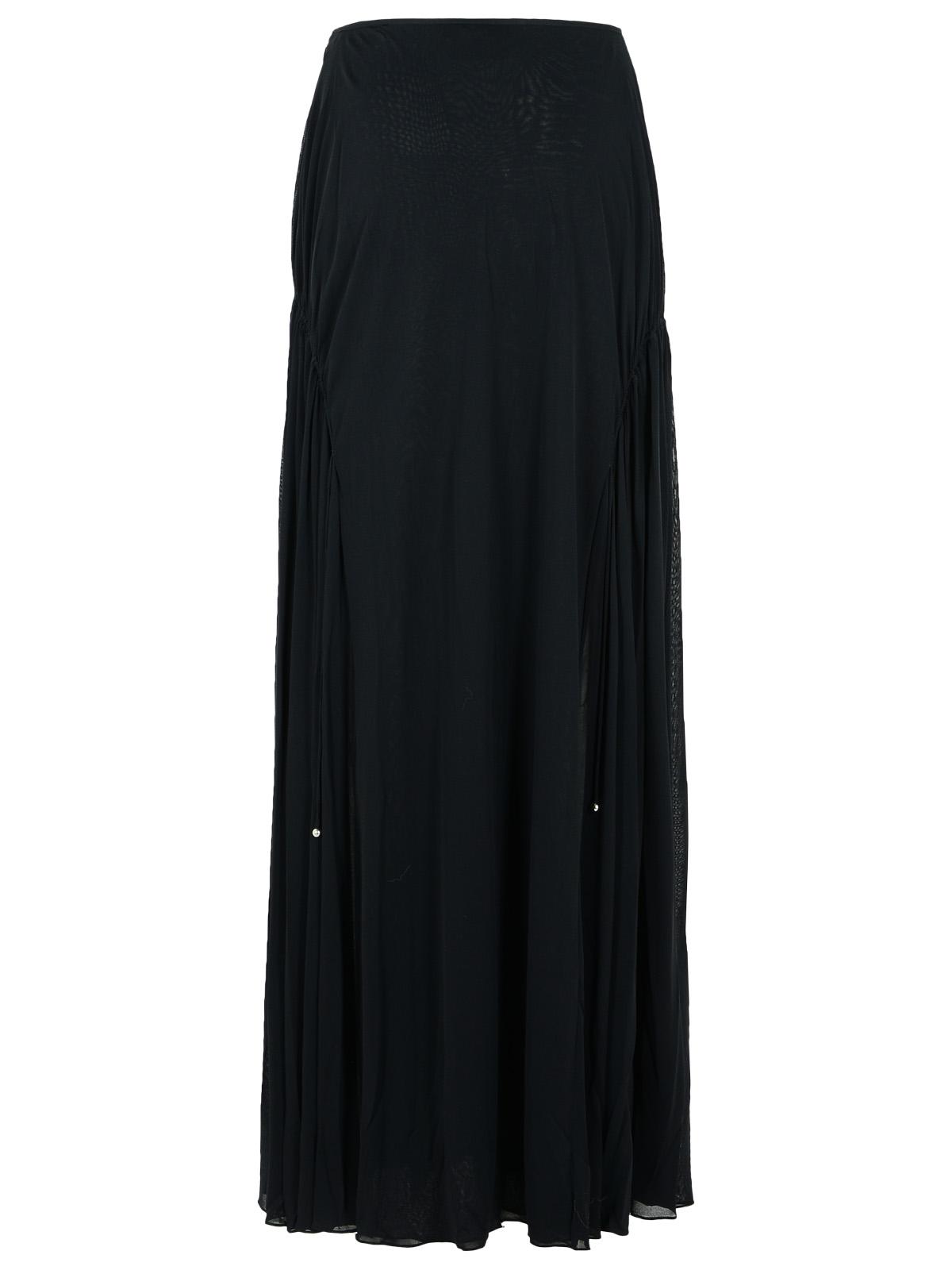 Lanvin 'Flared' Black Viscose Blend Skirt Women LANVIN
