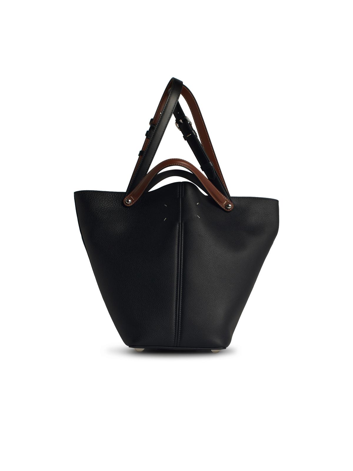 Maison Margiela 'Dress Age' Black Leather Bag Women MAISON MARGIELA