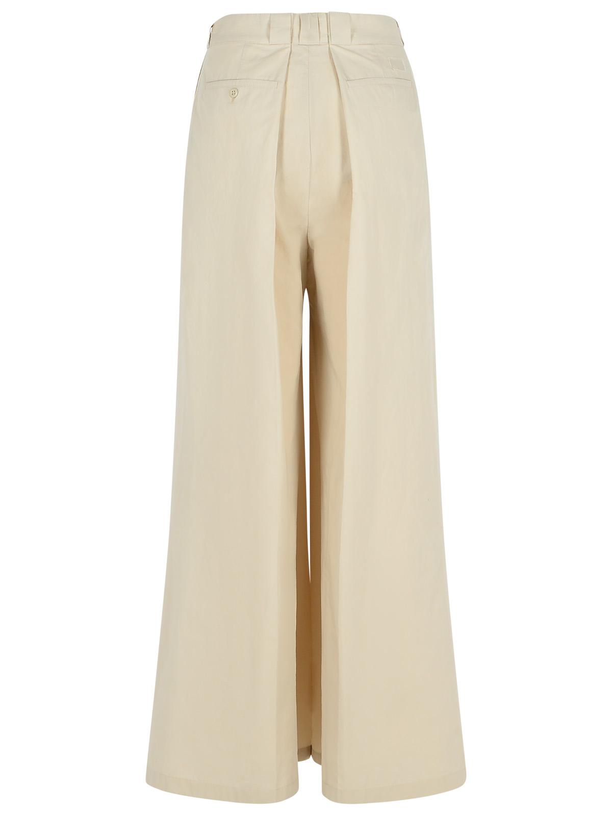 Maison Margiela 'Over' Ivory Cotton Blend Pants Women MAISON MARGIELA