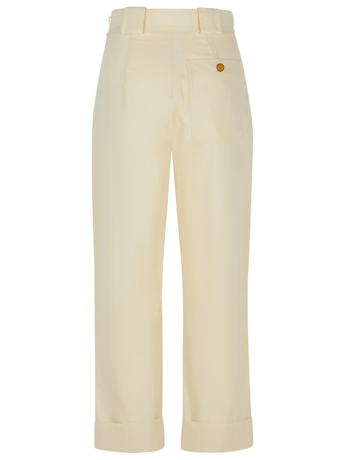 Max Mara Palio' White Cotton Pants Women MAX MARA