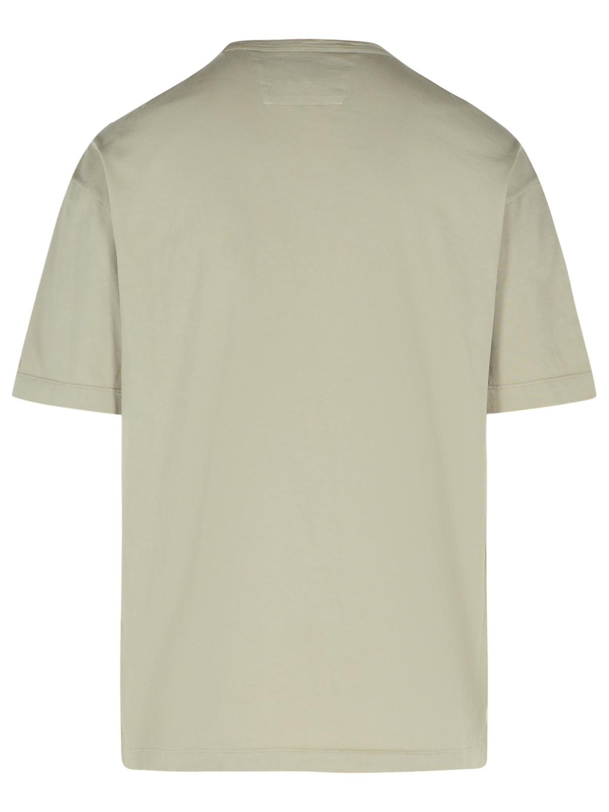 C.P. Company Beige Cotton T-Shirt Men C.P. COMPANY