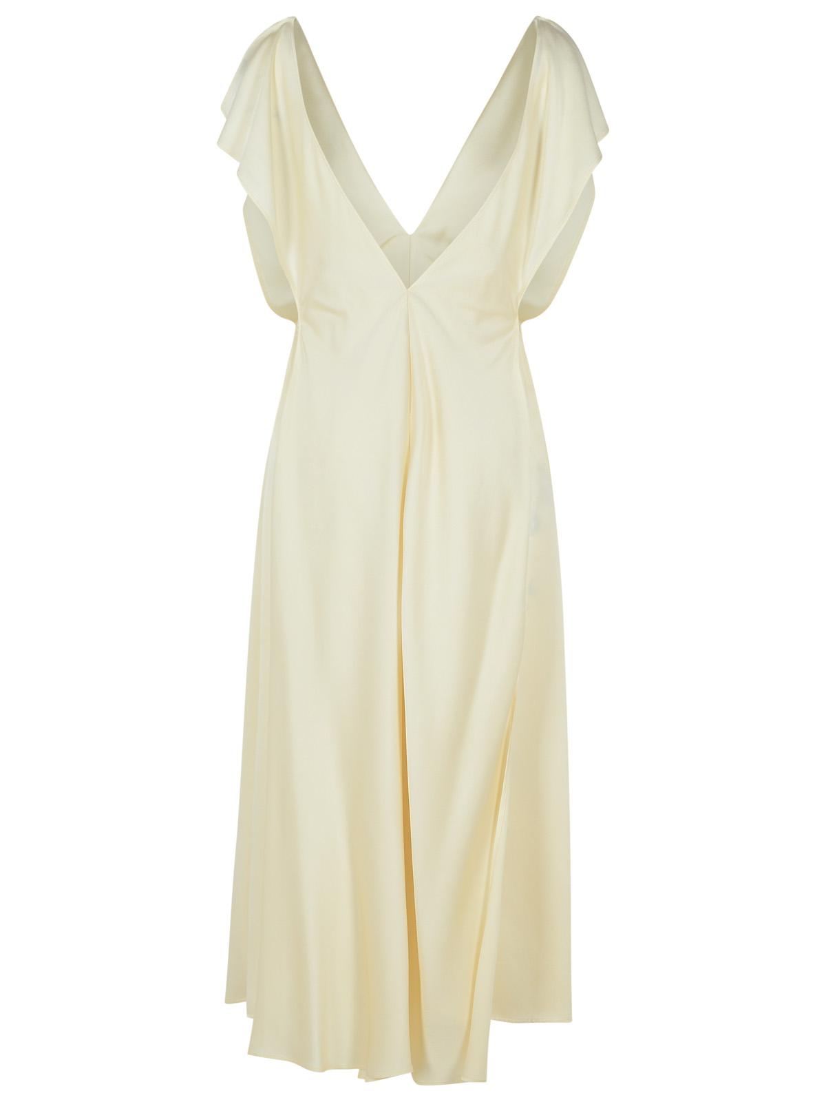 Jil Sander Ivory Viscose Blend Dress Women JIL SANDER