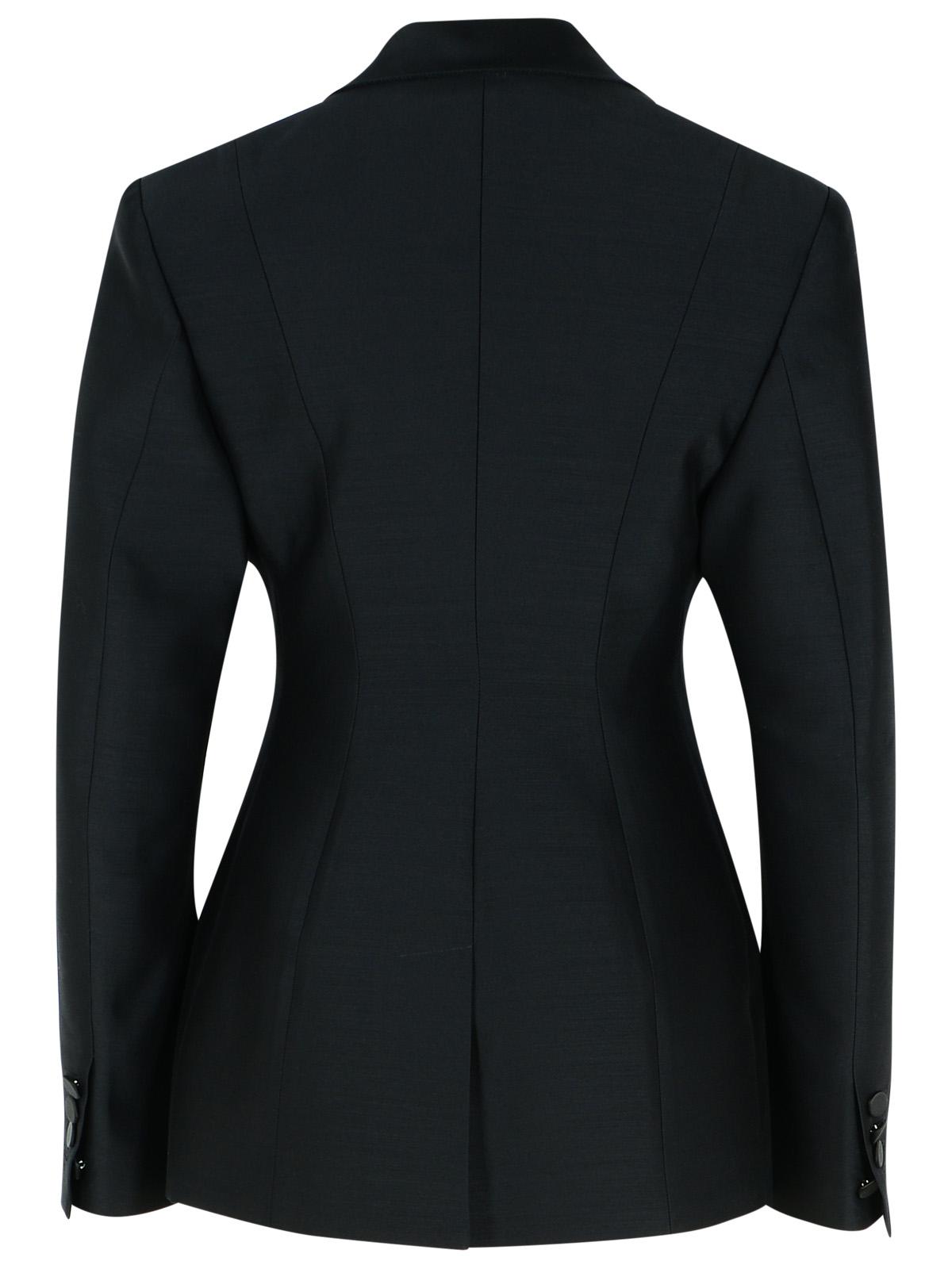 Dsquared2 'Dan' Black Virgin Wool Blend Blazer Women DSQUARED2