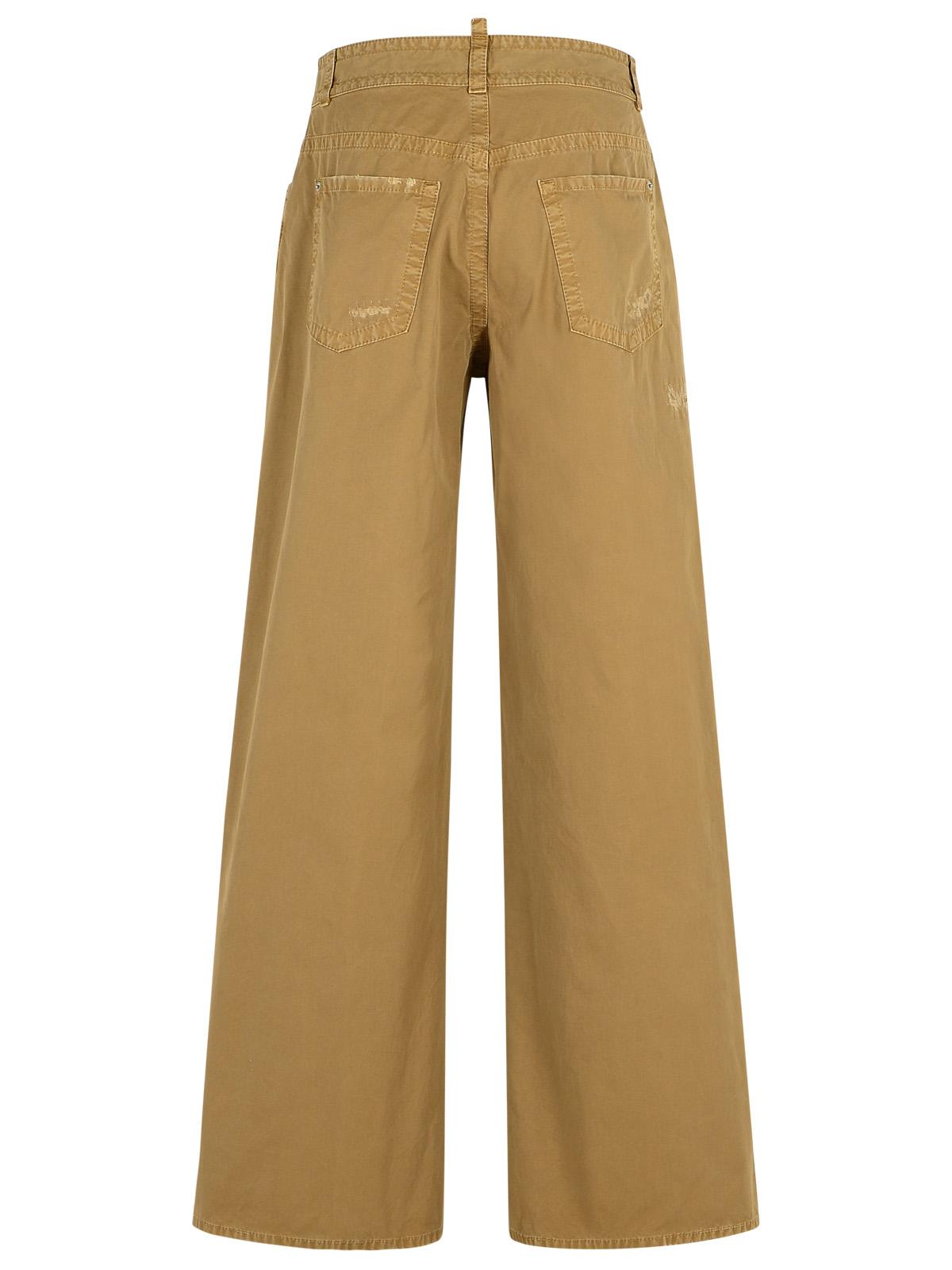Dsquared2 '9 To 5' Beige Cotton Pants Women DSQUARED2