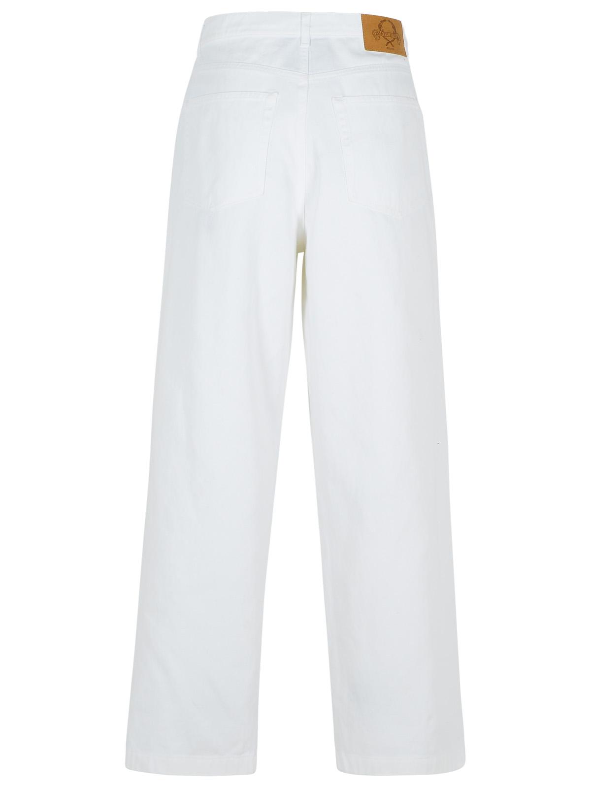 Moschino White Cotton Pants Men MOSCHINO