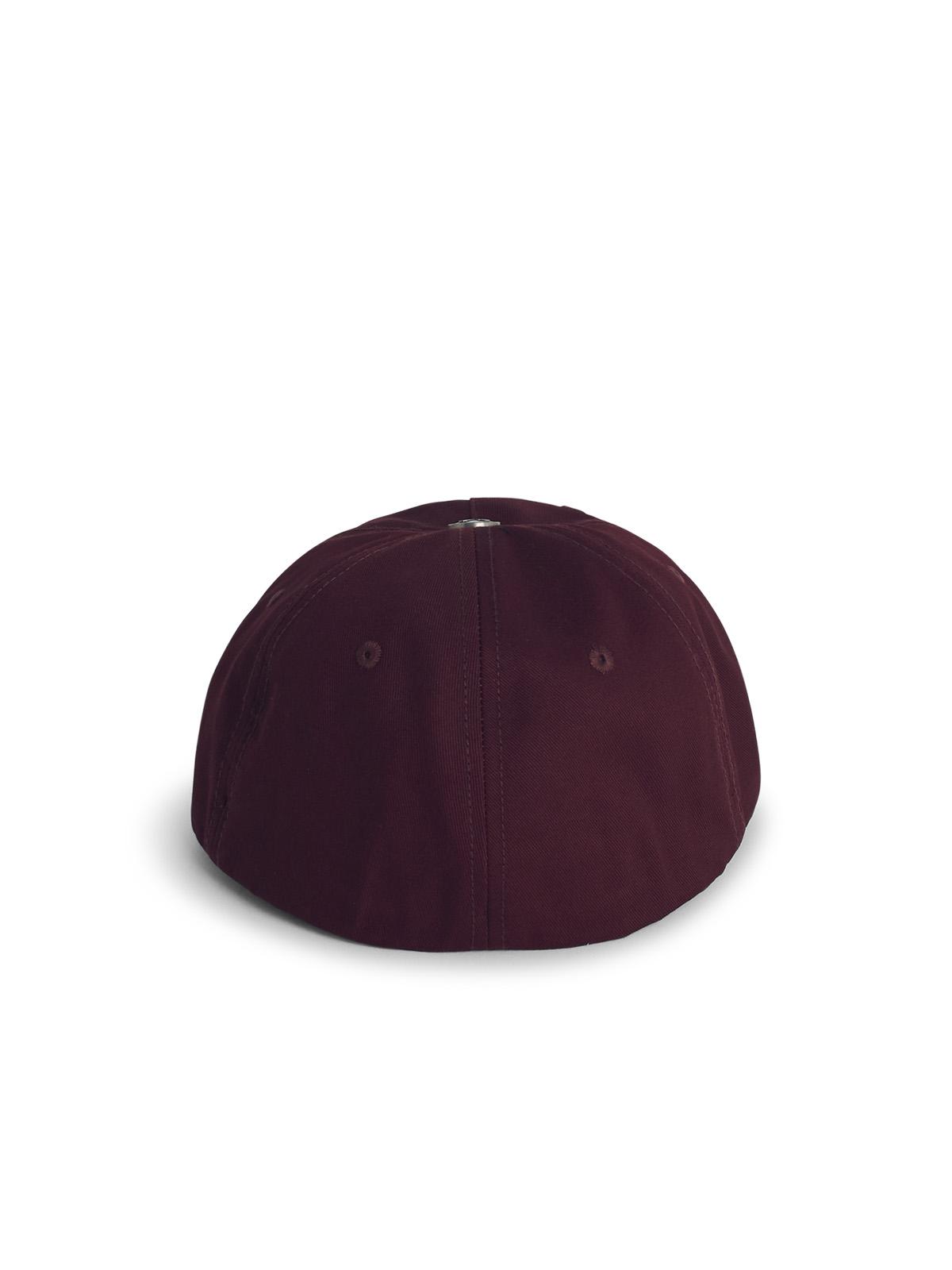 Palm Angels Oval' Burgundy Cotton Cap Men PALM ANGELS