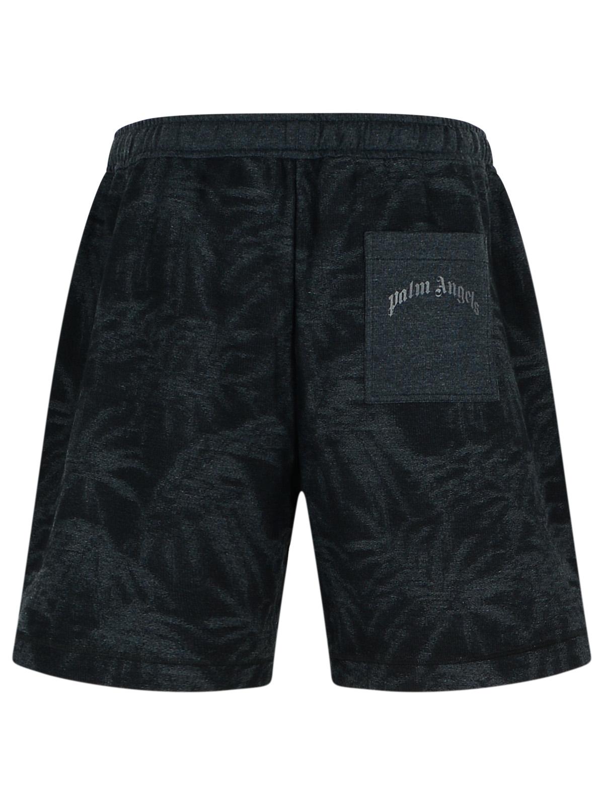 Palm Angels Black Cotton Bermuda Shorts Men PALM ANGELS