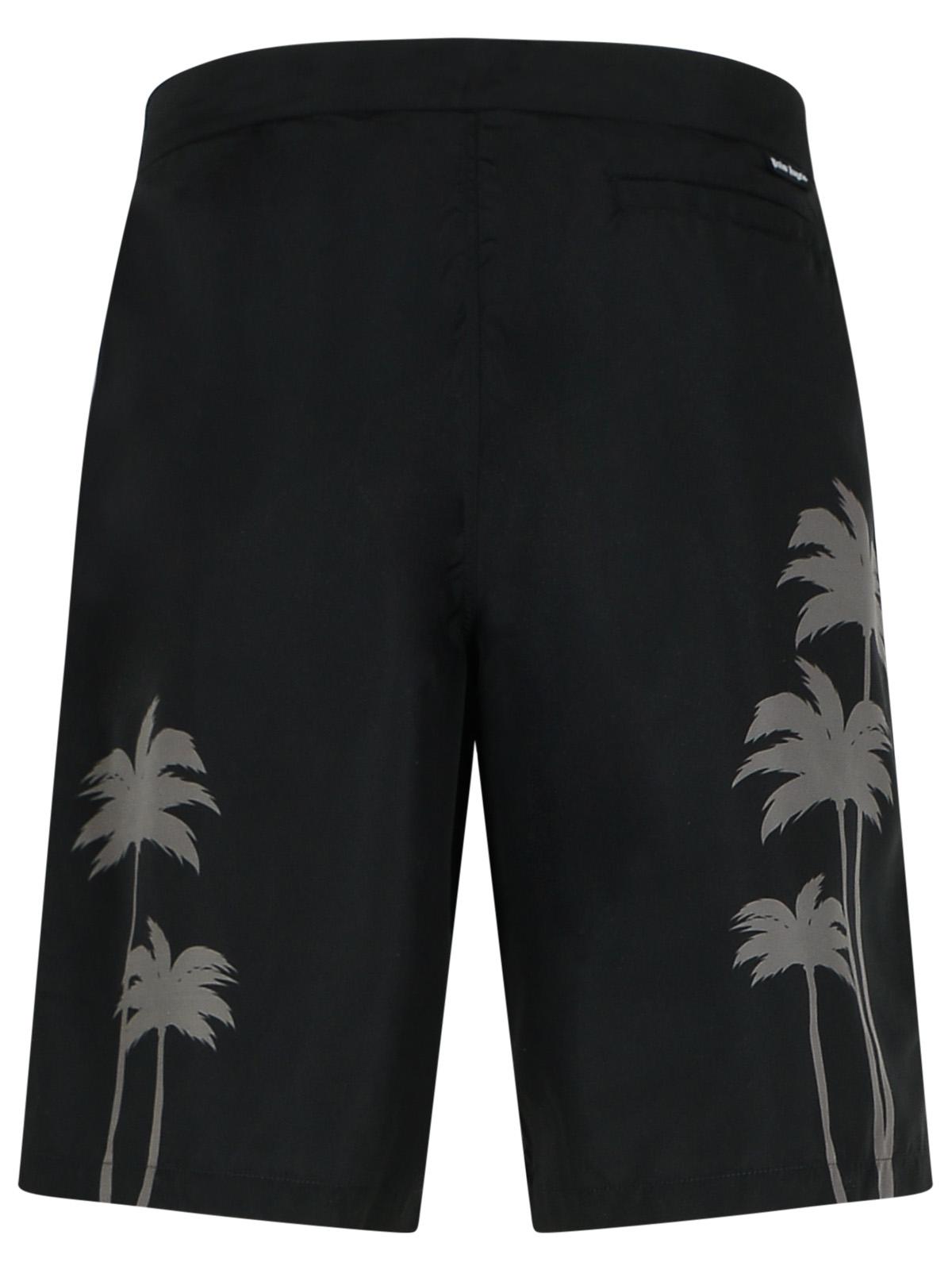 Palm Angels 'Palms' Black Polyester Swimsuit Men PALM ANGELS