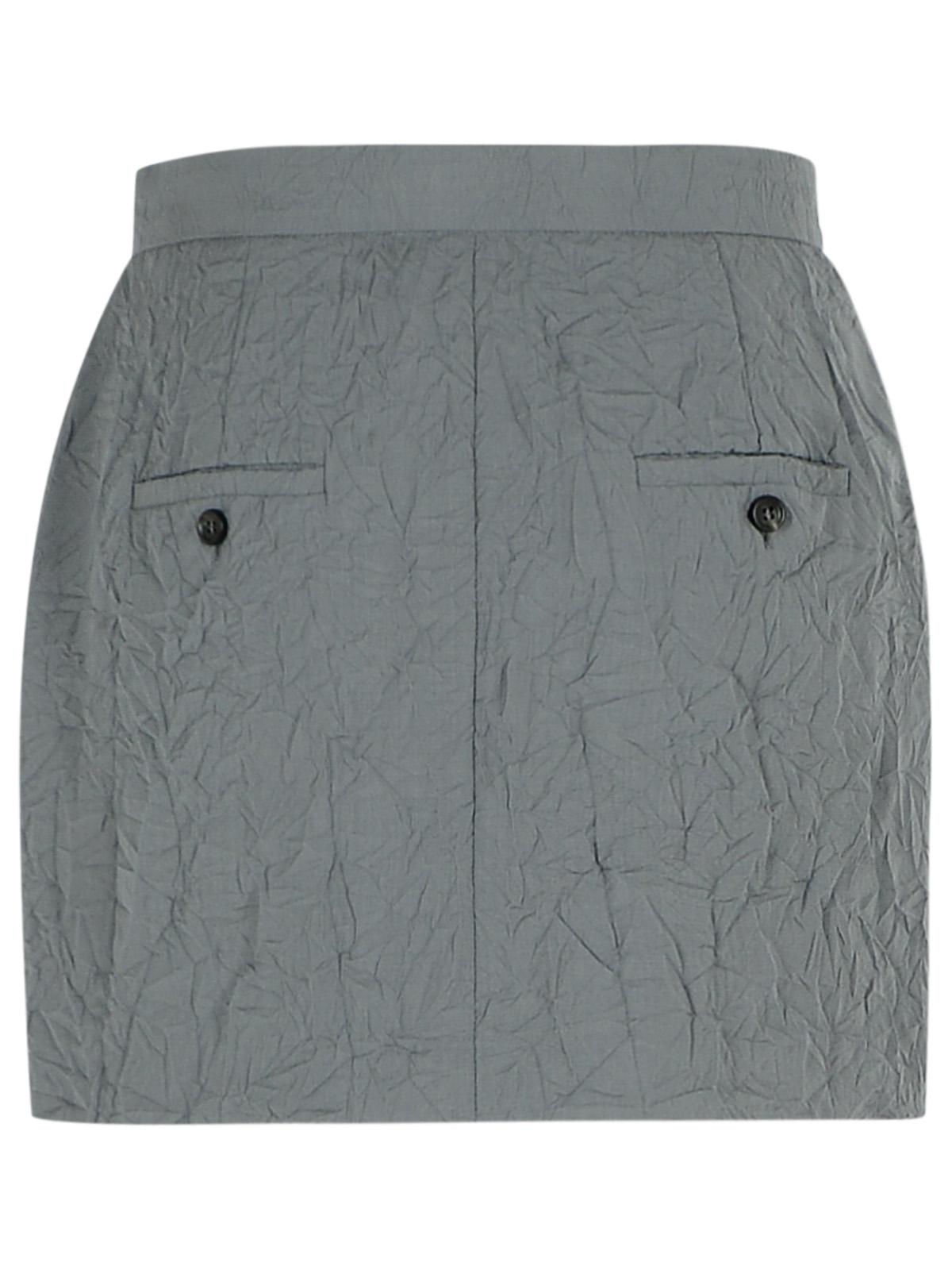Max Mara 'Abate' Grey Virgin Wool Skirt Women MAX MARA