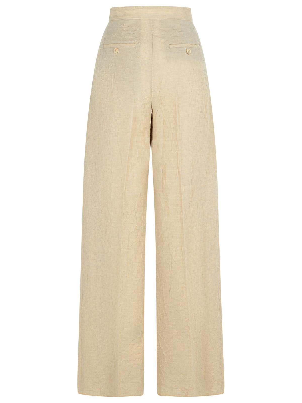 Max Mara 'Acinoso' Beige Fine Wool Pants Women MAX MARA