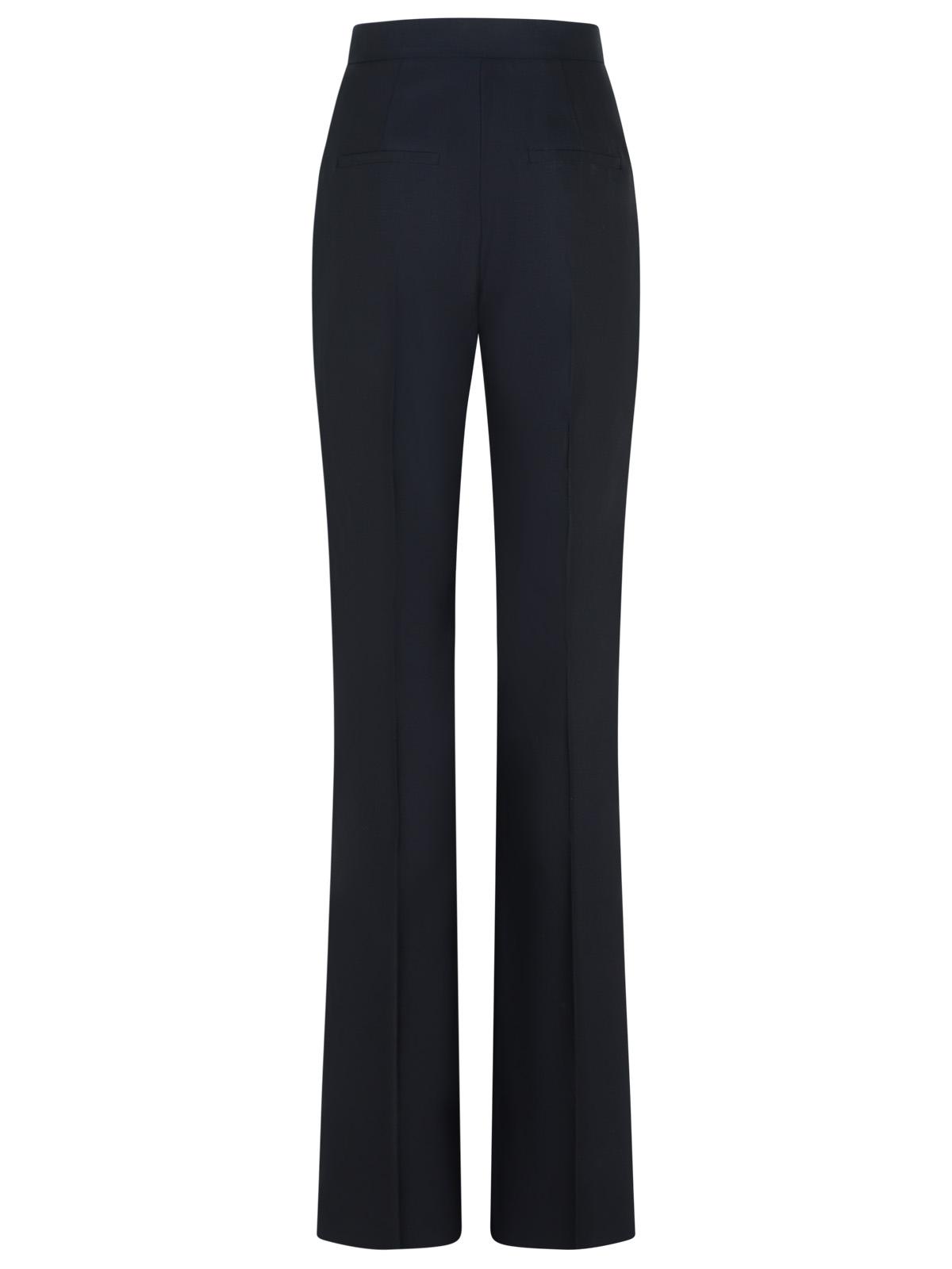Max Mara 'Delfino' Black Virgin Wool Blend Pants Women MAX MARA