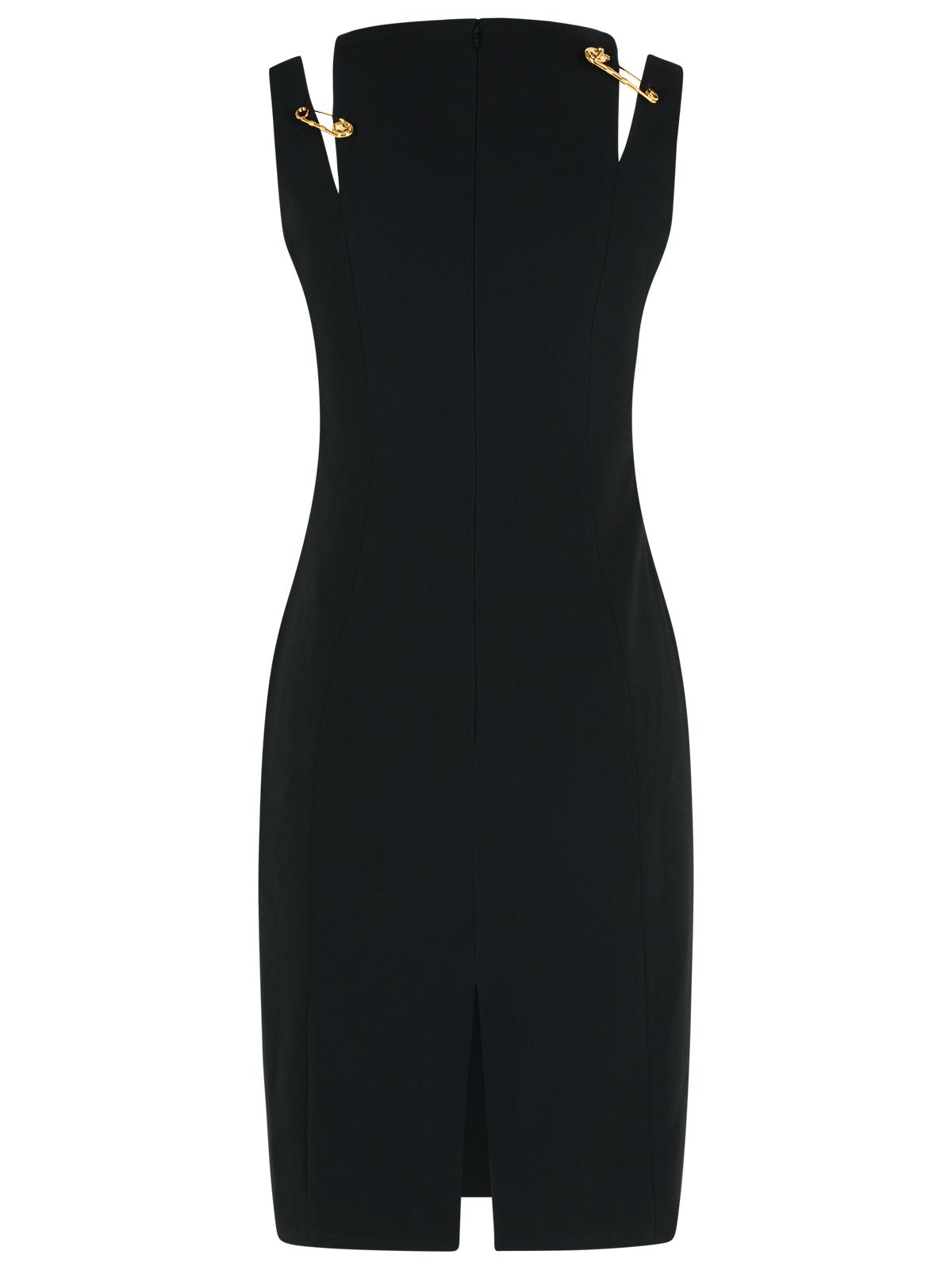 Versace Black Viscose Blend Dress Women VERSACE