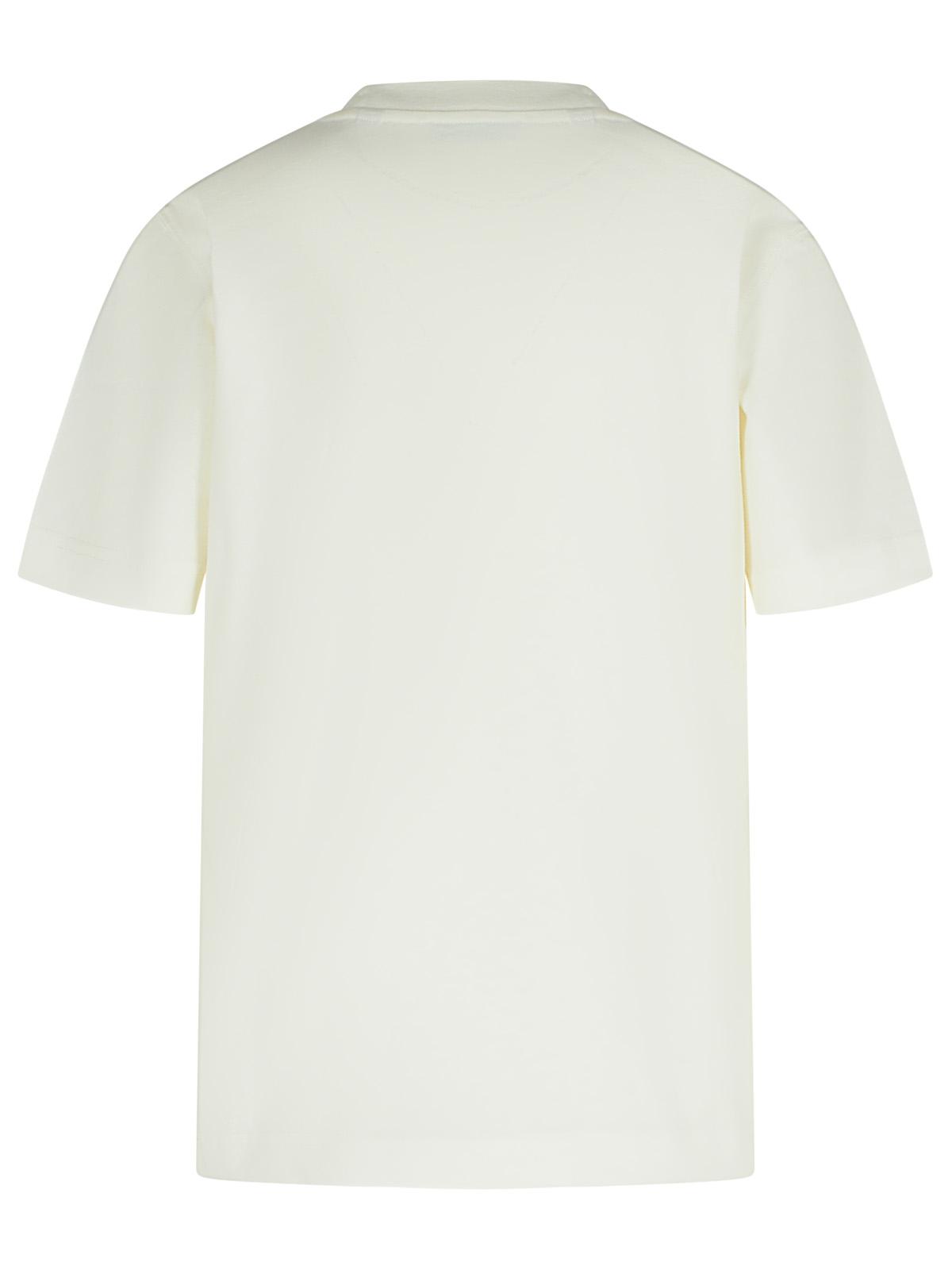 Burberry 'Frankie' Ivory Cotton T-Shirt Women BURBERRY