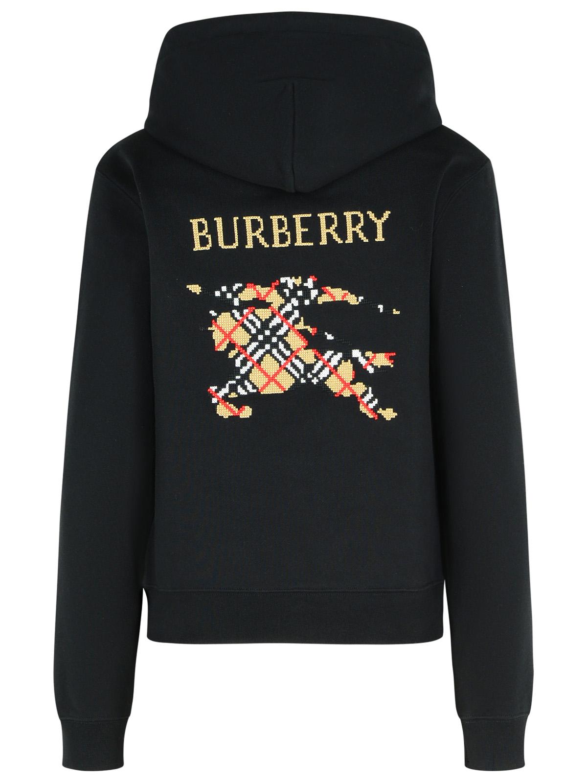 Burberry 'Harriet' Black Cotton Sweatshirt Women BURBERRY