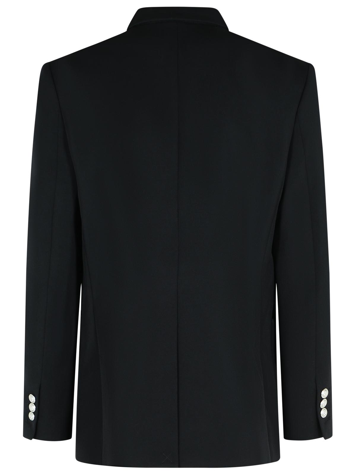 Balmain Black Virgin Wool Blazer Men BALMAIN