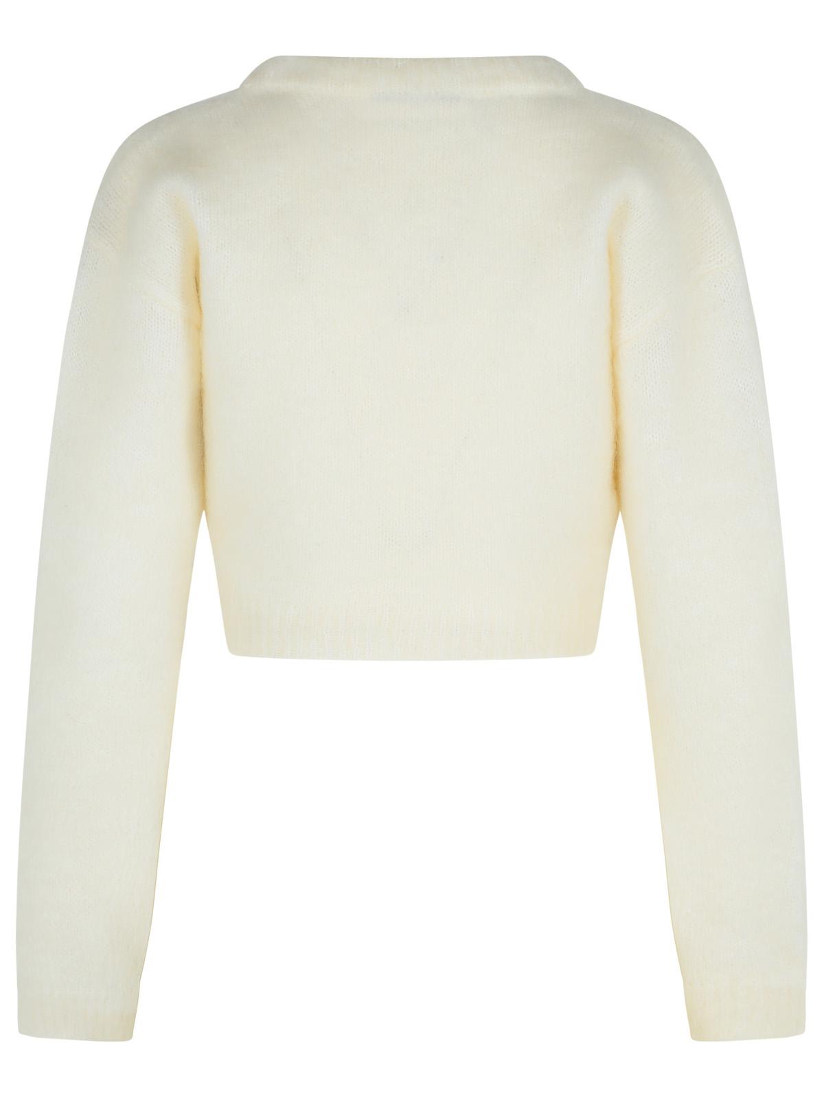 Alessandra Rich Ivory Mohair Blend Cardigan Women ALESSANDRA RICH