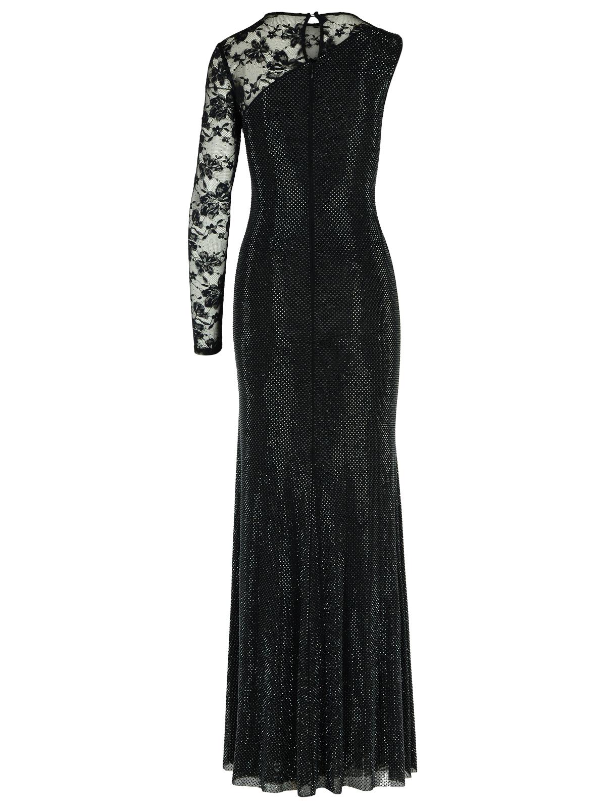 Self Portrait 'Rhinestone' Black Polyester Dress Women SELF-PORTRAIT