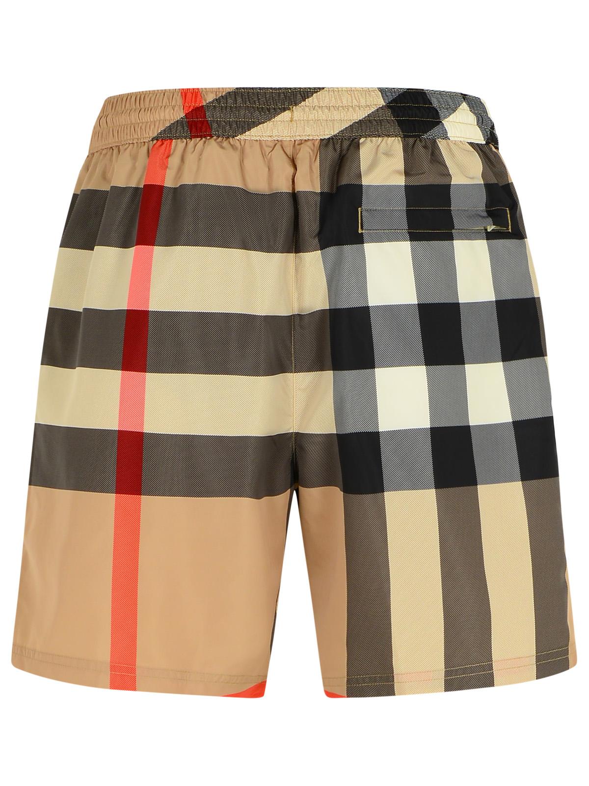 Burberry 'Guildes' Beige Polyester Swimsuit Men BURBERRY