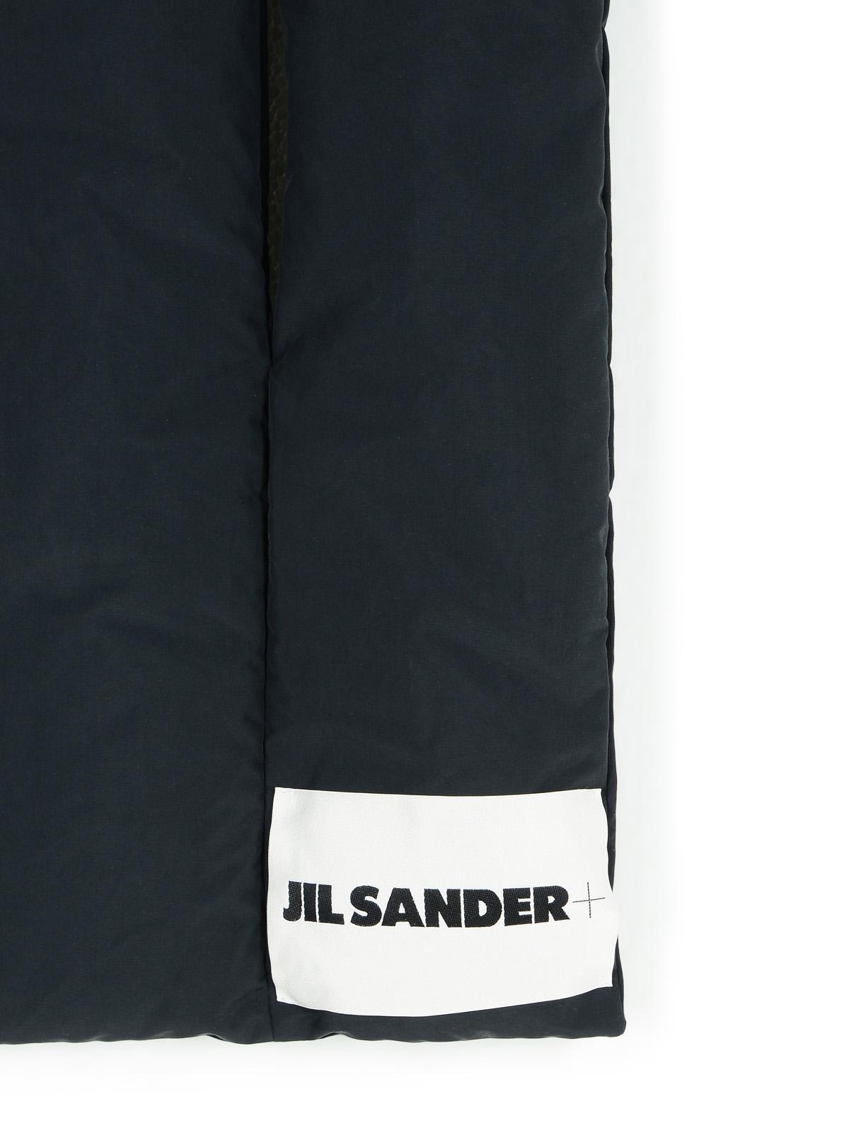 Jil Sander Black Polyester Scarf Men JIL SANDER