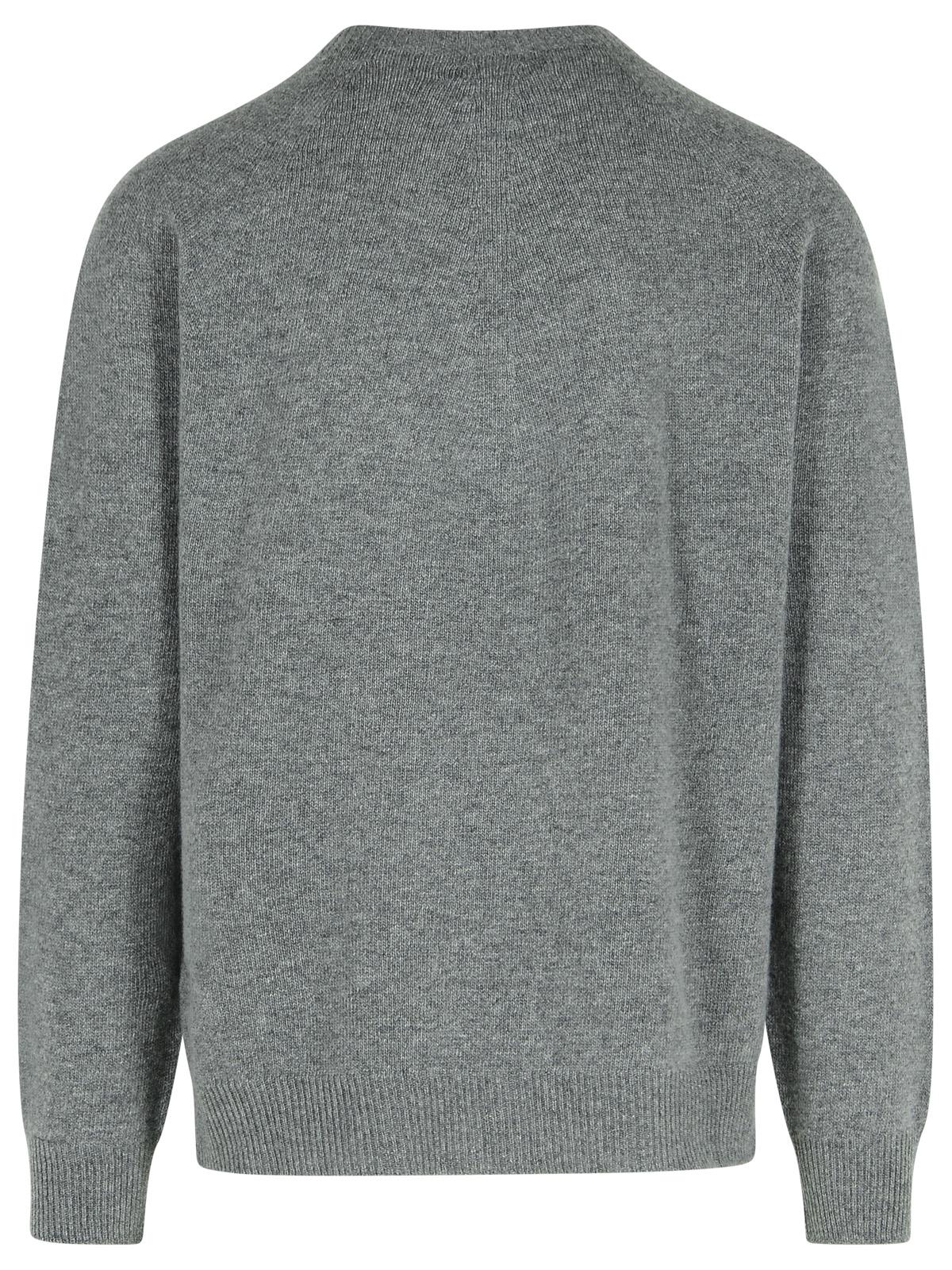Jil Sander Grey Virgin Wool Blend Sweater Men JIL SANDER