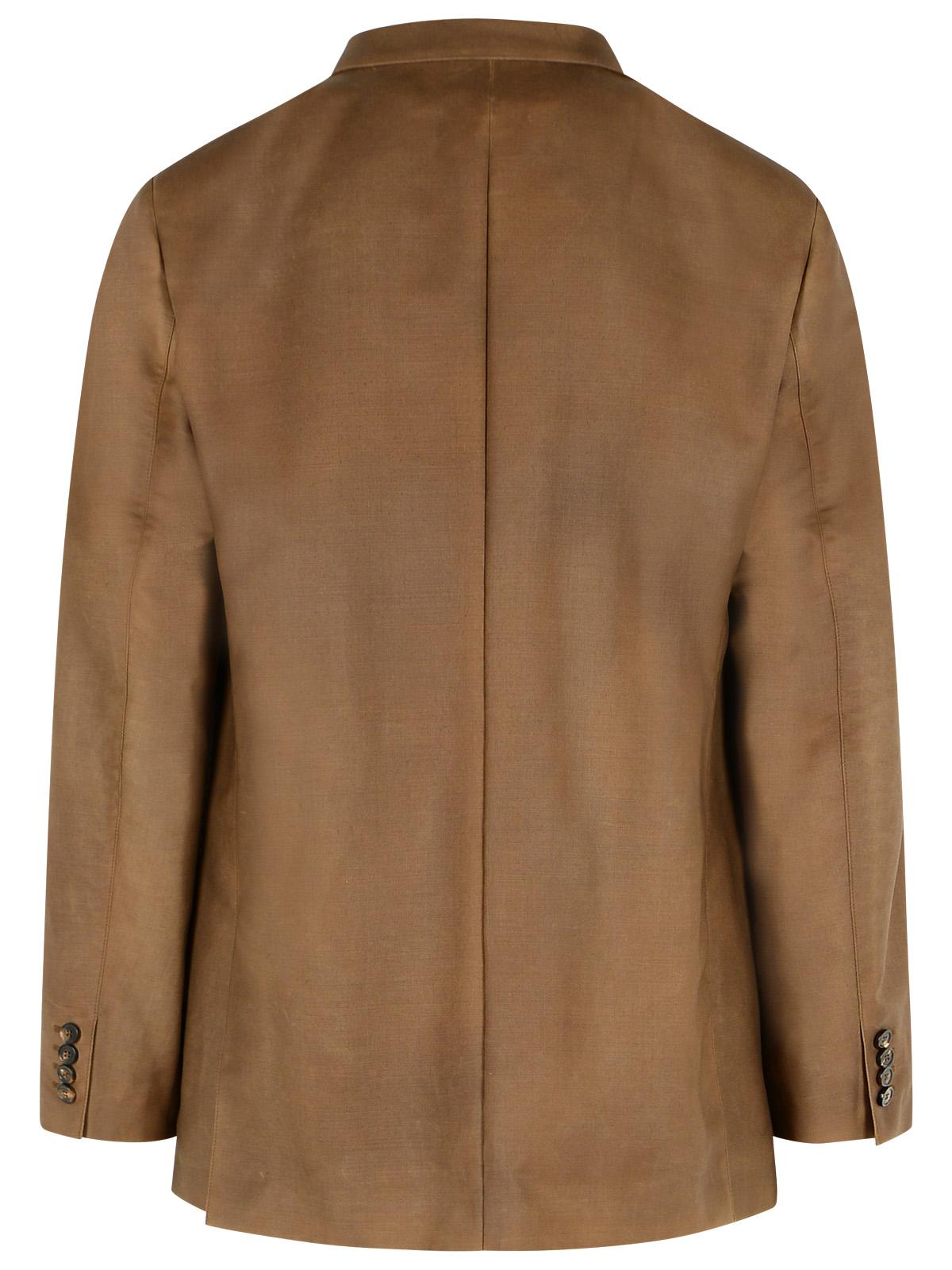 Maison Margiela Blazer In Mohair And Brown Wool Men MAISON MARGIELA