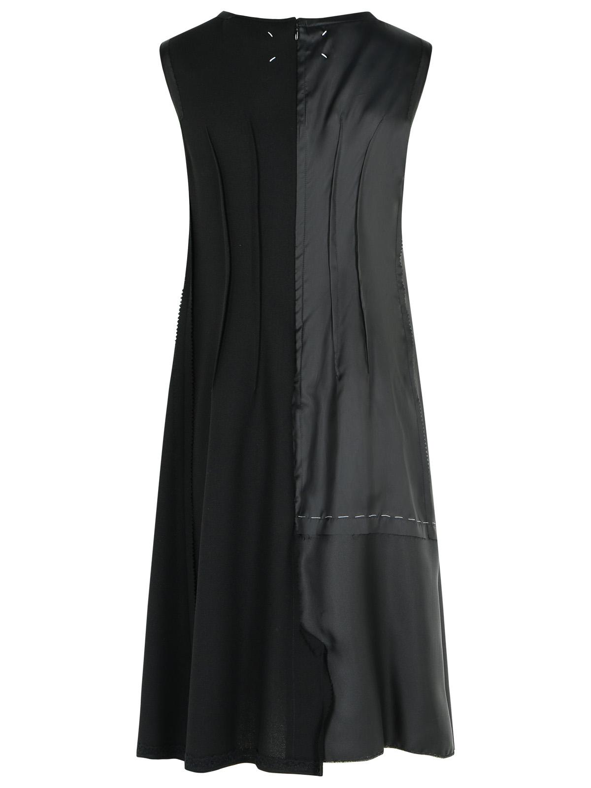 Maison Margiela Black Cupro Blend Dress Women MAISON MARGIELA
