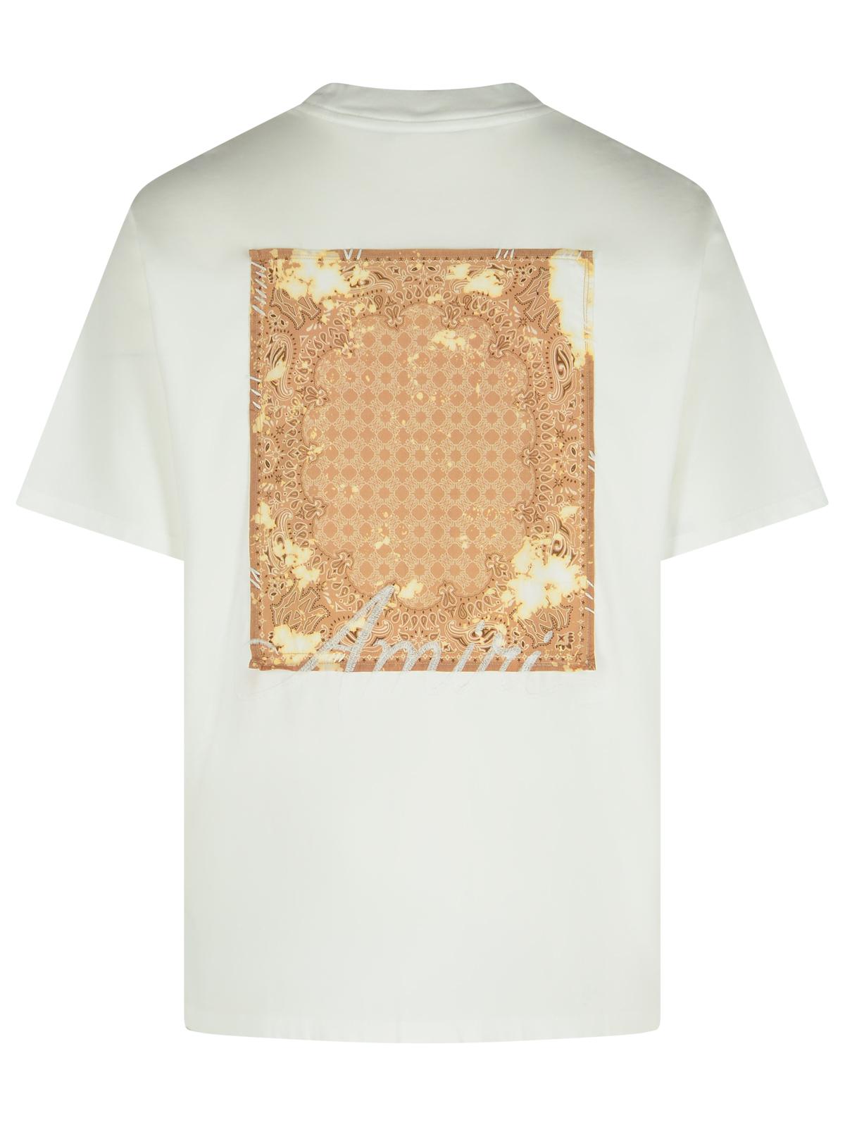 Amiri 'Bandana' White Cotton T-Shirt Men AMIRI