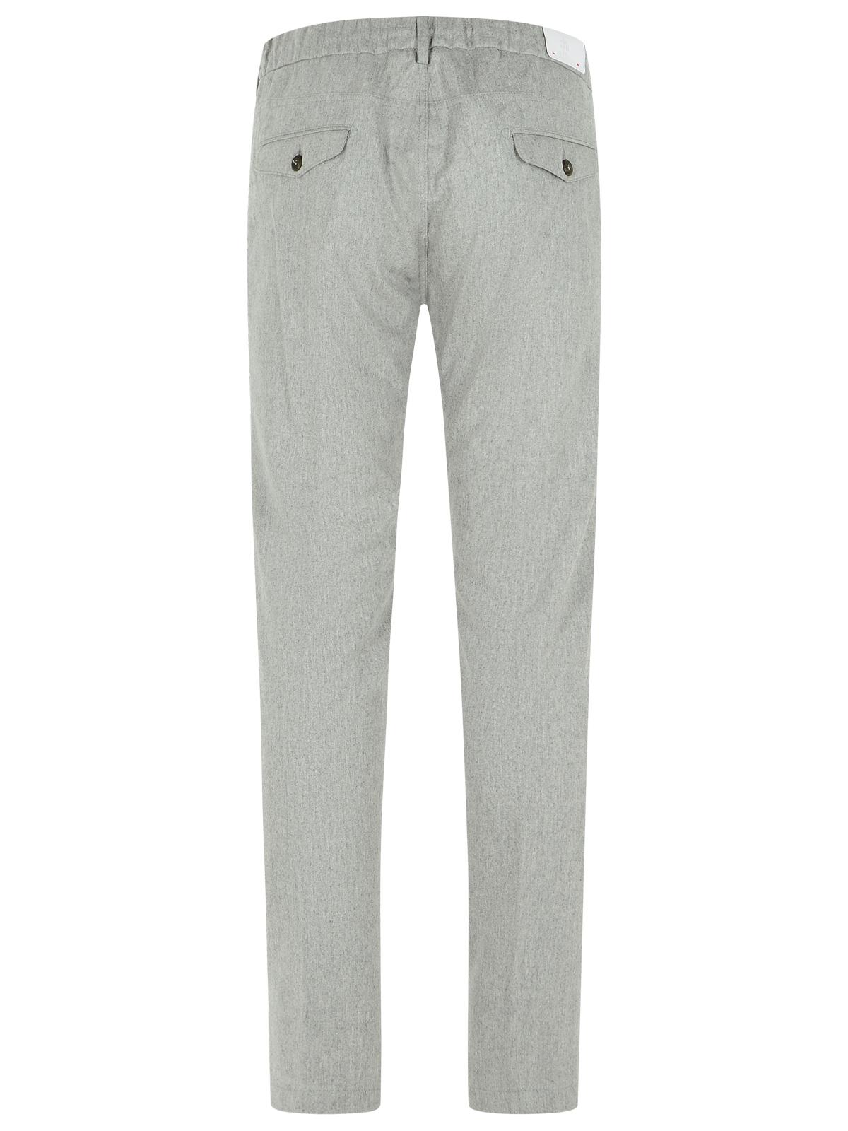 Eleventy Light Grey Wool Blend Trousers Men ELEVENTY