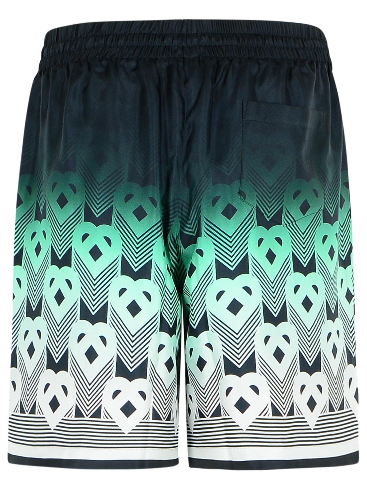 Casablanca Green Silk Bermuda Shorts Men CASABLANCA